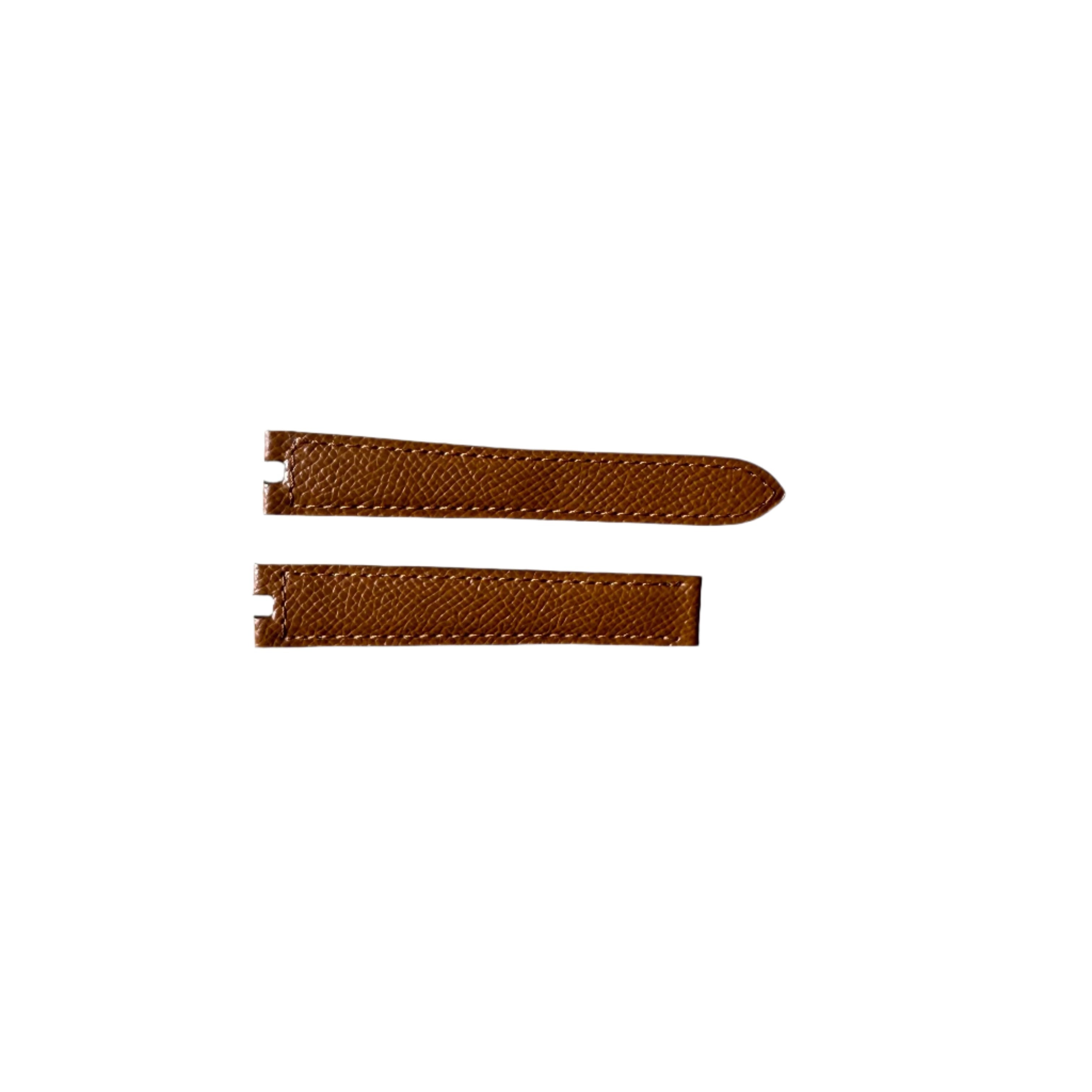 Authentic Cartier Baignoire Brown Calfskin Watch Strap Band 16mm KD05E374-S18