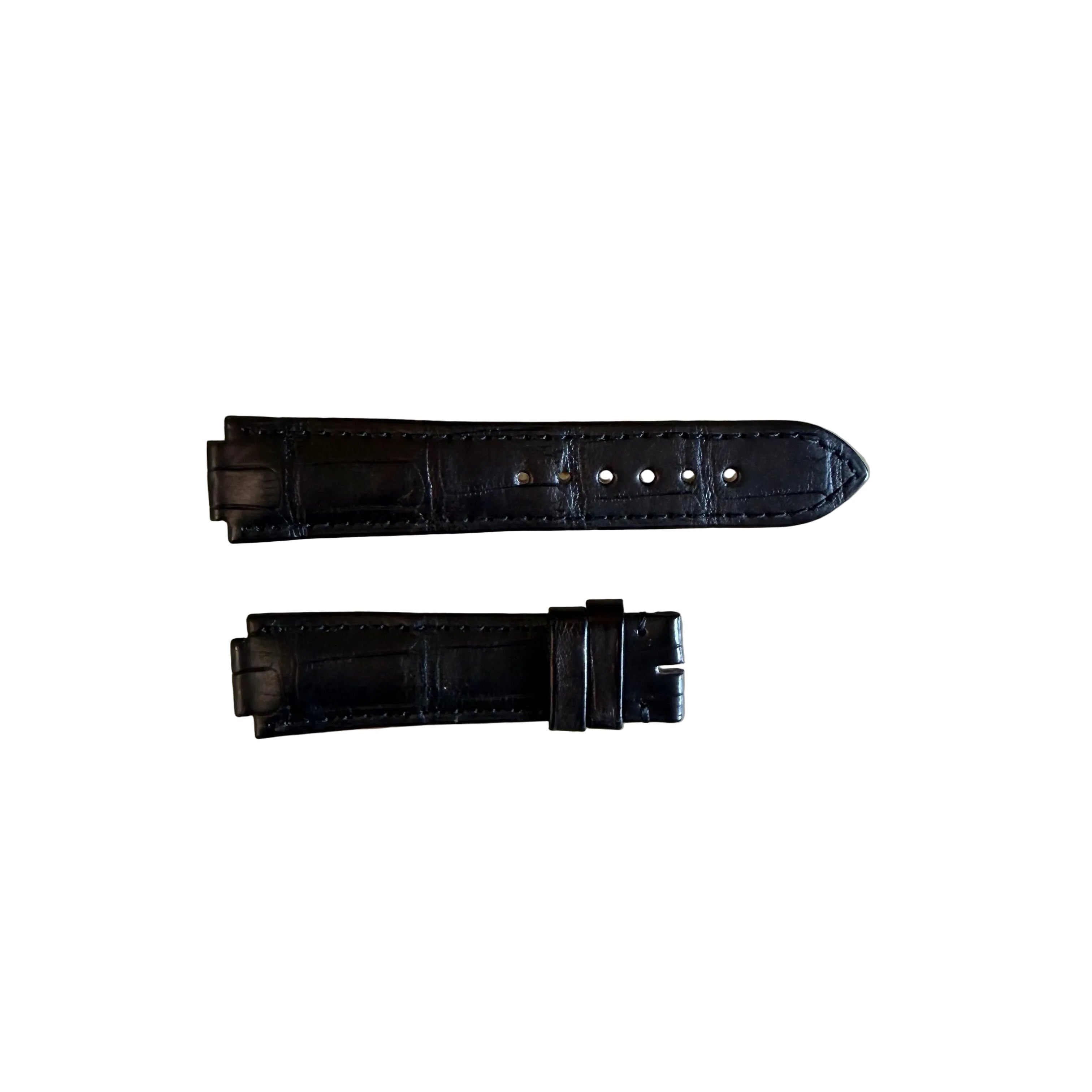 Authentic Cartier Ballon Bleu Brown Alligator Watch Strap Band 18.45mm KD2HQK97
