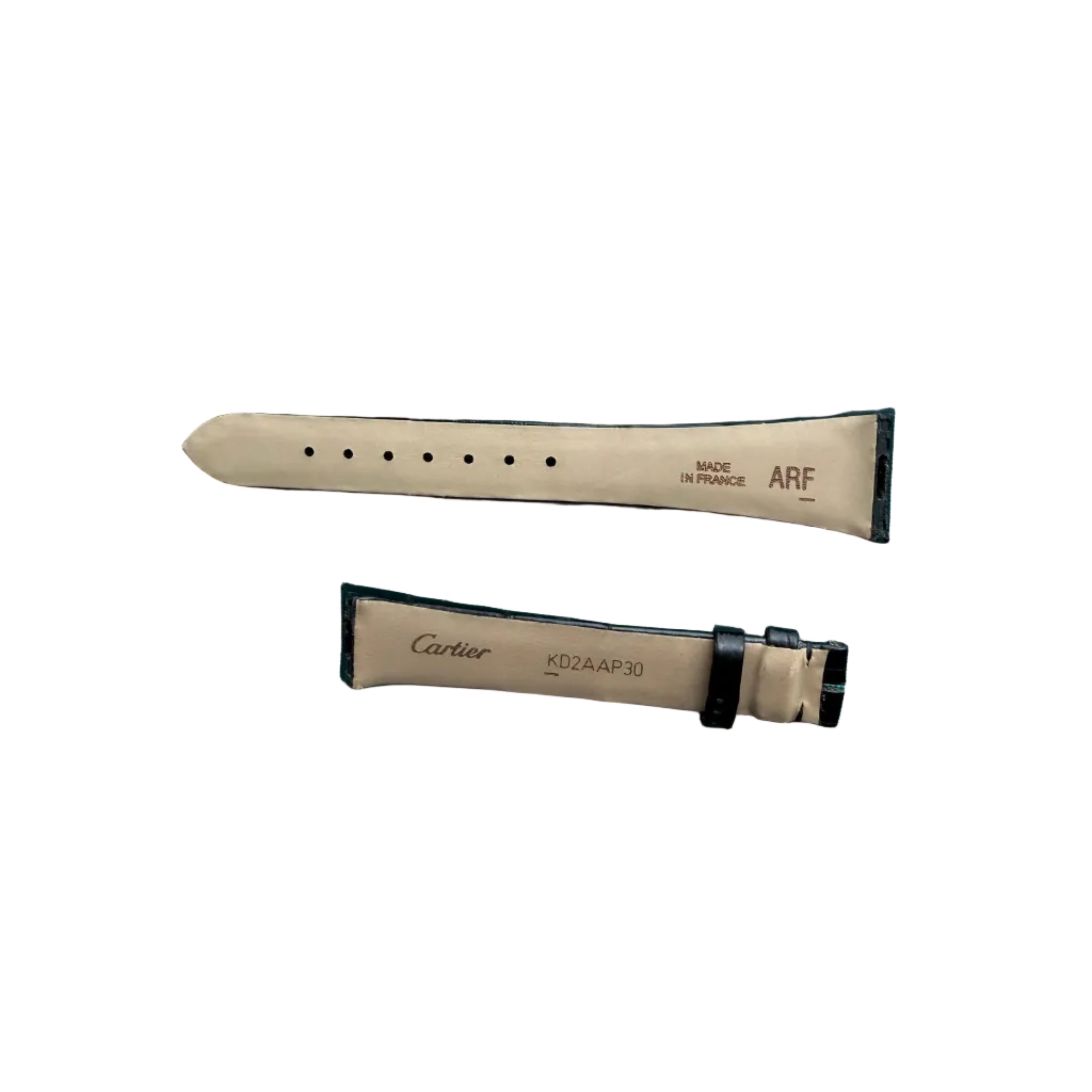 Authentic Cartier Black Alligator Quick Release Watch Strap Band 15.50mm