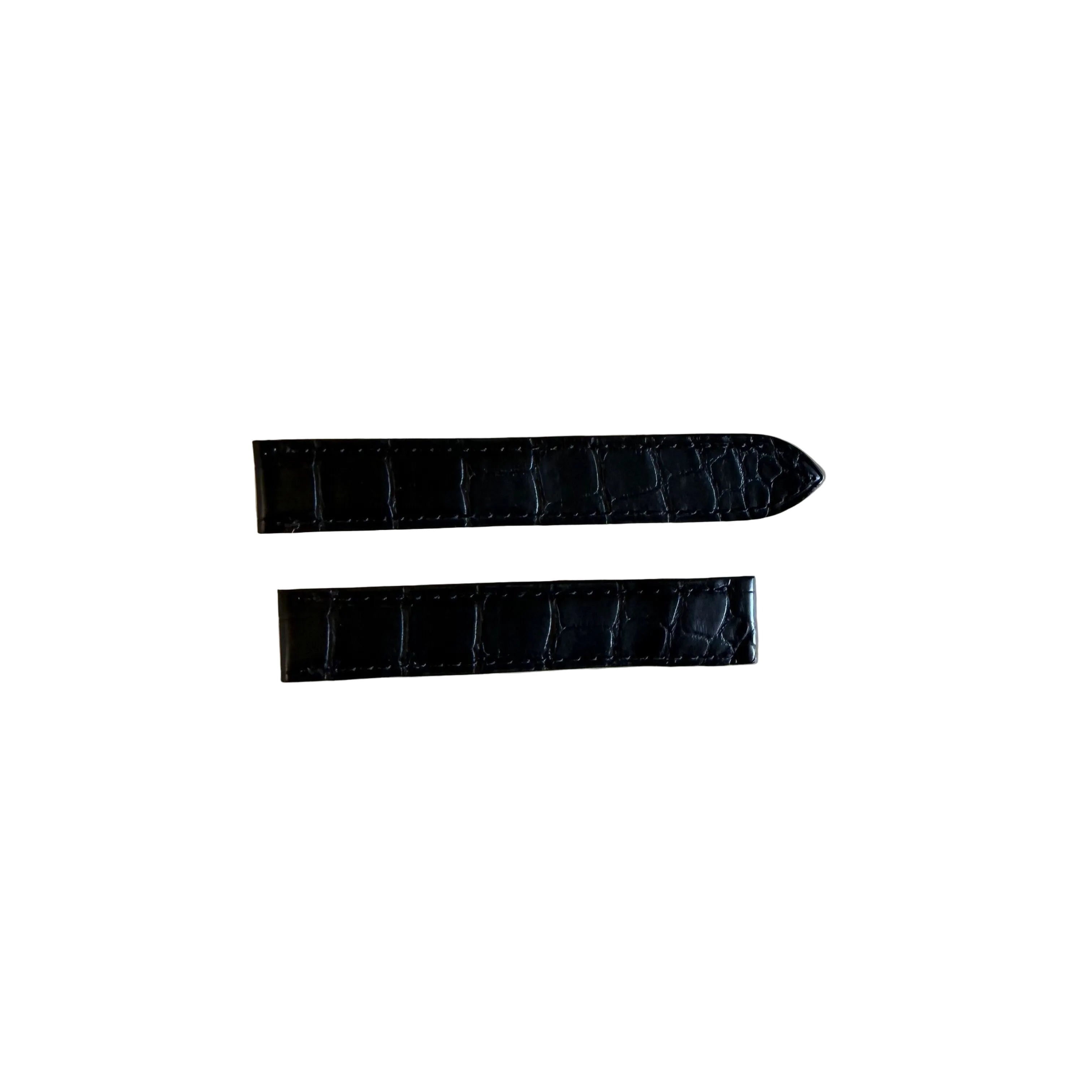 Authentic Cartier Black Alligator Watch Strap Band 15.50mm KD11EL07-S06