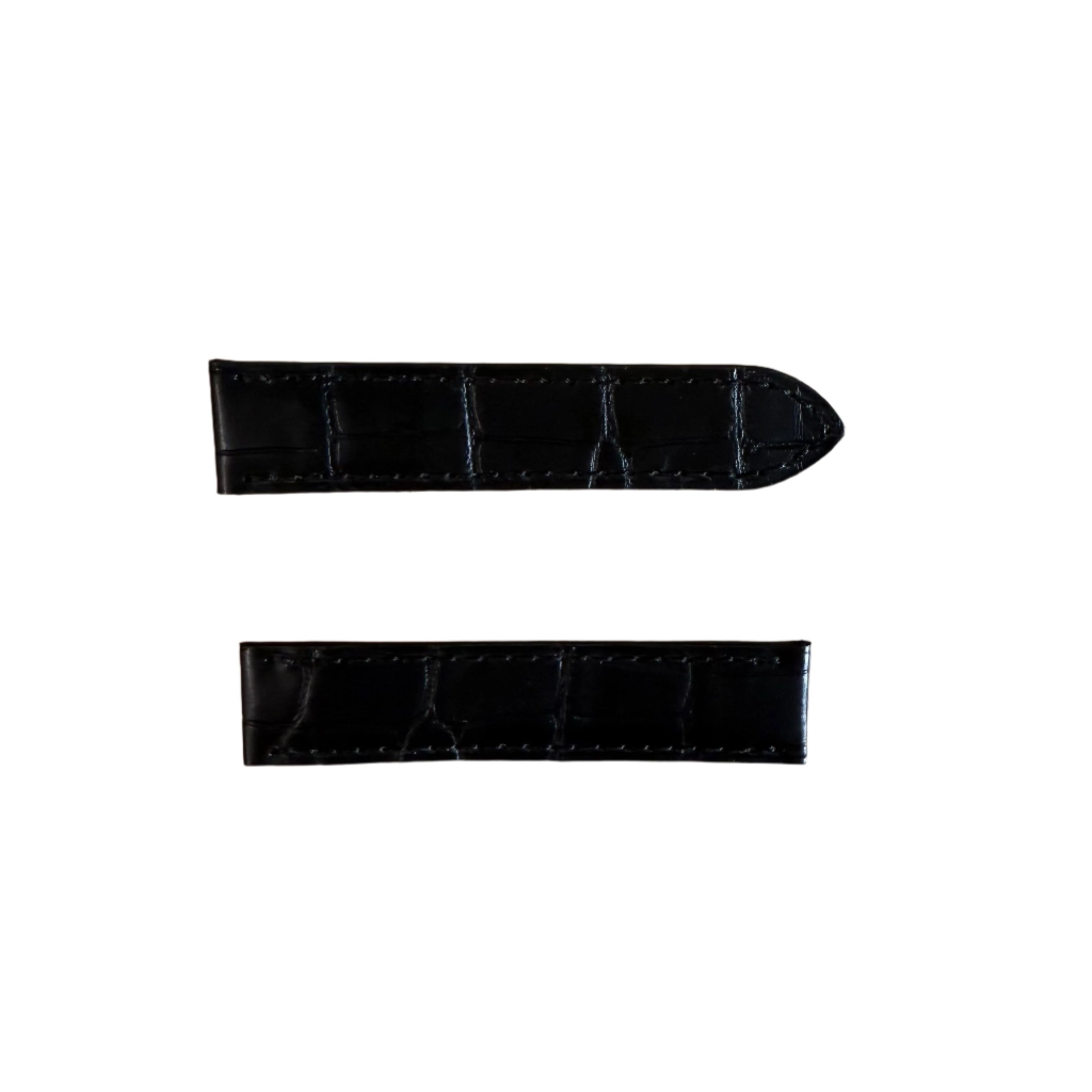 Authentic Cartier Black Alligator Watch Strap Band 16mm KD11ZL07