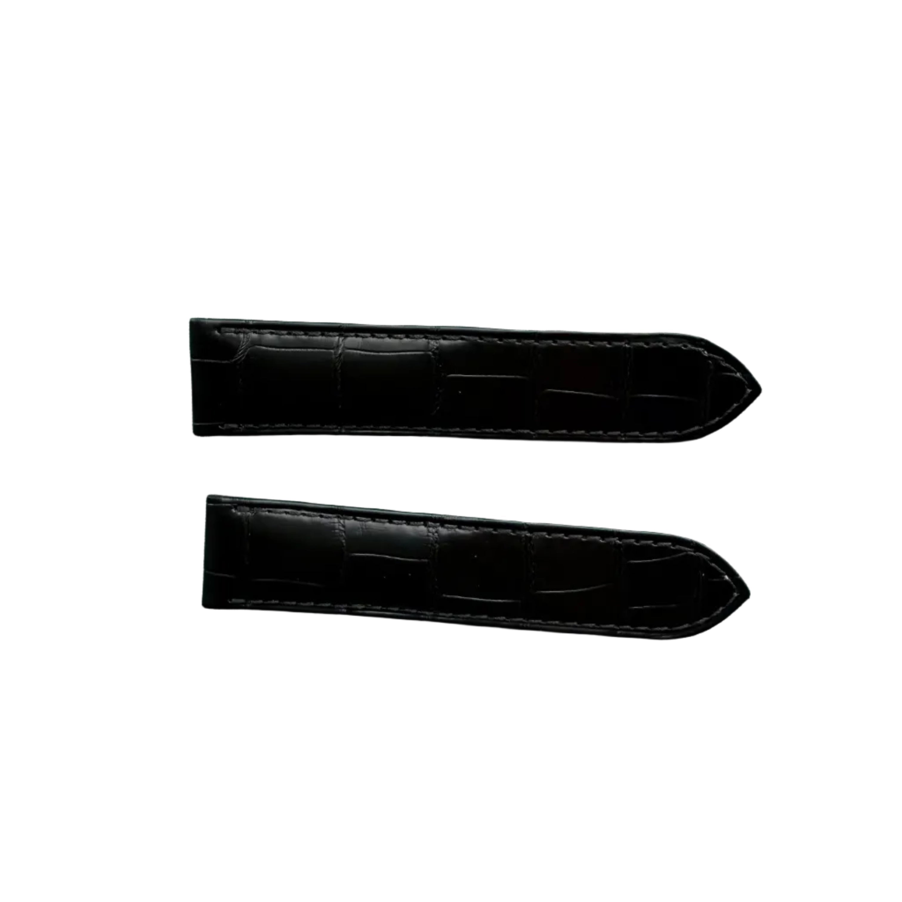 Authentic Cartier Black Alligator Watch Strap Band 18.65mm KD6EZK97-S06