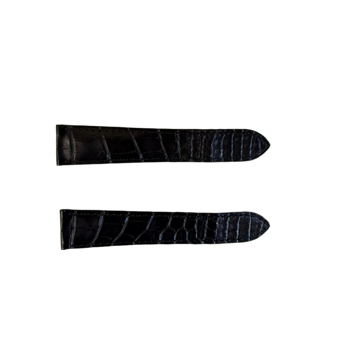 Authentic Cartier Black Alligator Watch Strap Band 19mm KD20XK97-S06
