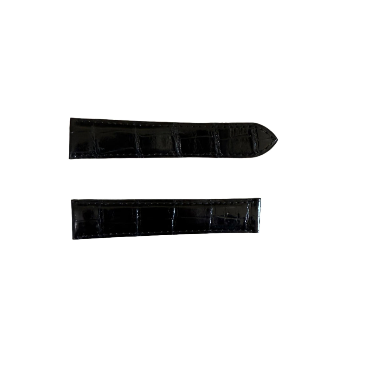 Authentic Cartier Black Alligator Watch Strap Band 20mm KD18G037