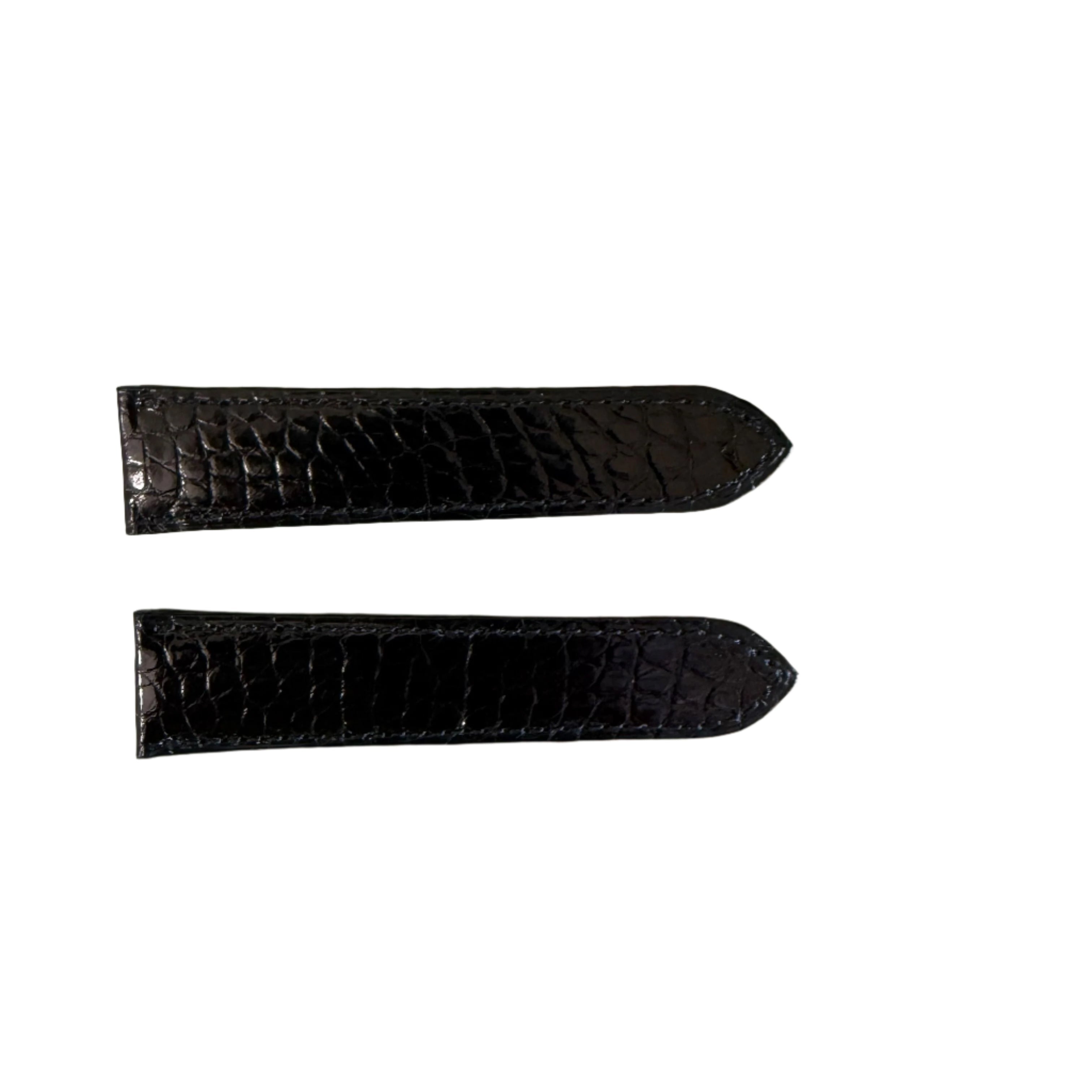 Authentic Cartier Black Alligator Watch Strap Band 20mm KD18WW01