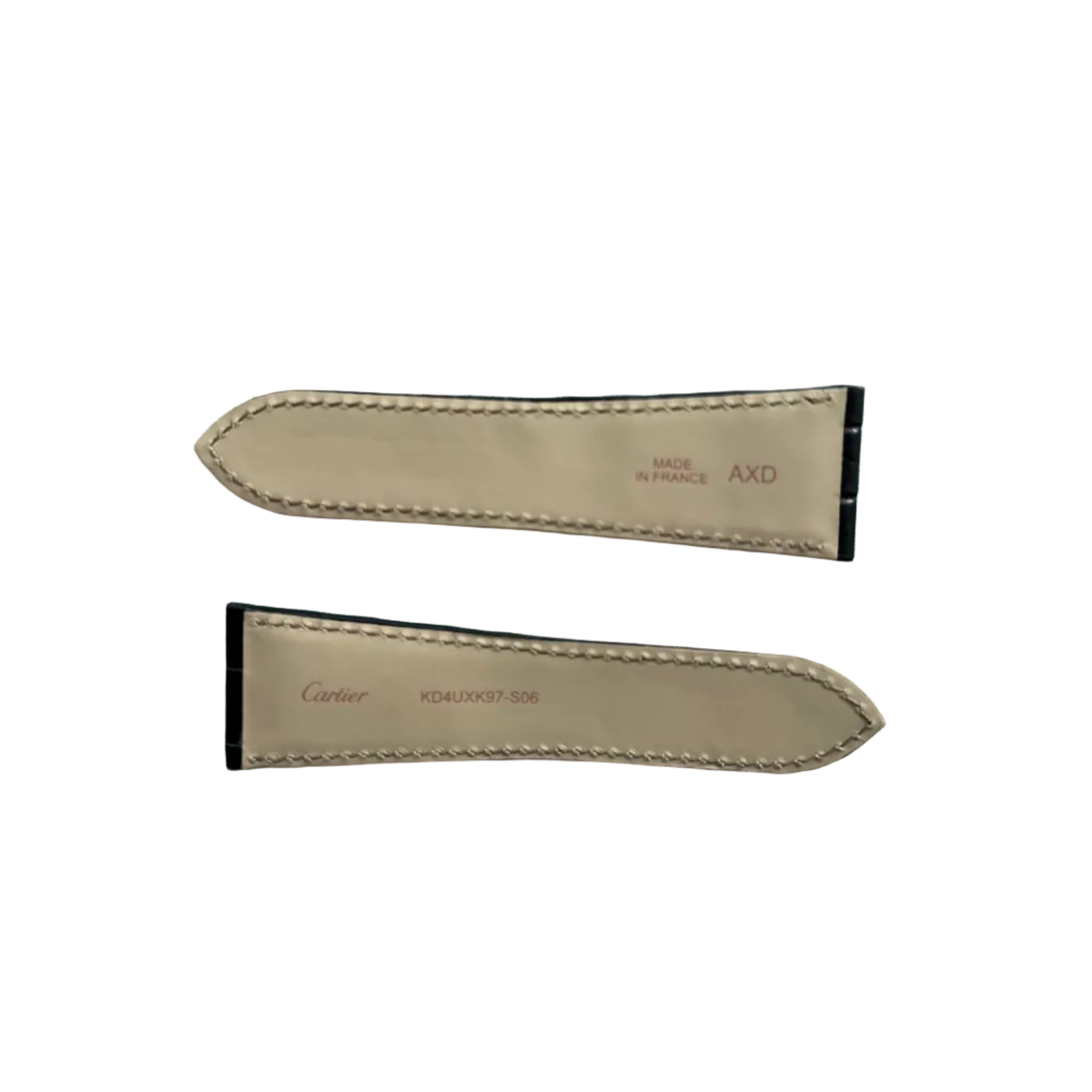 Authentic Cartier Black Alligator Watch Strap Band 26mm KD4UXK97-S06