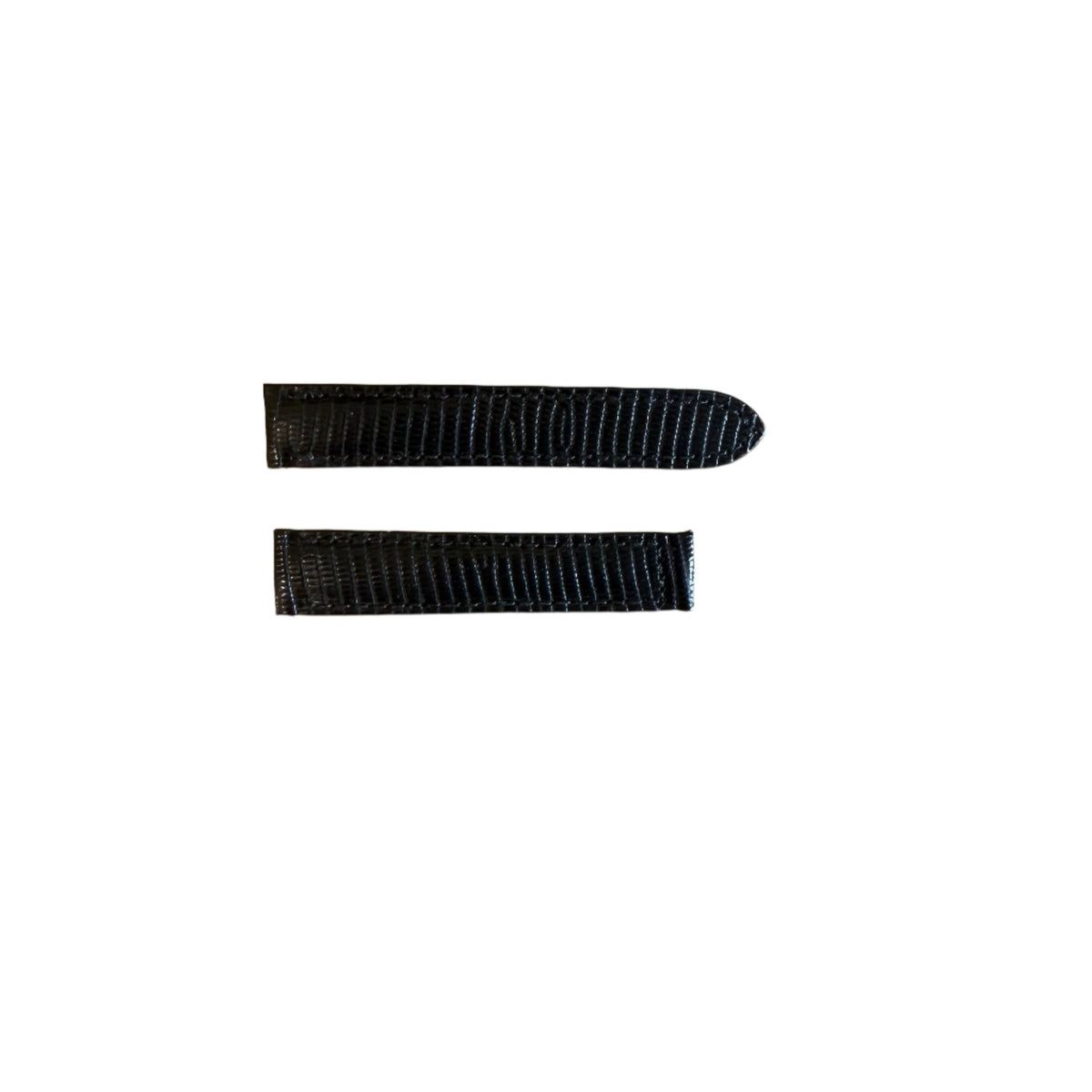 Authentic Cartier Black Leather Watch Strap Band 14mm