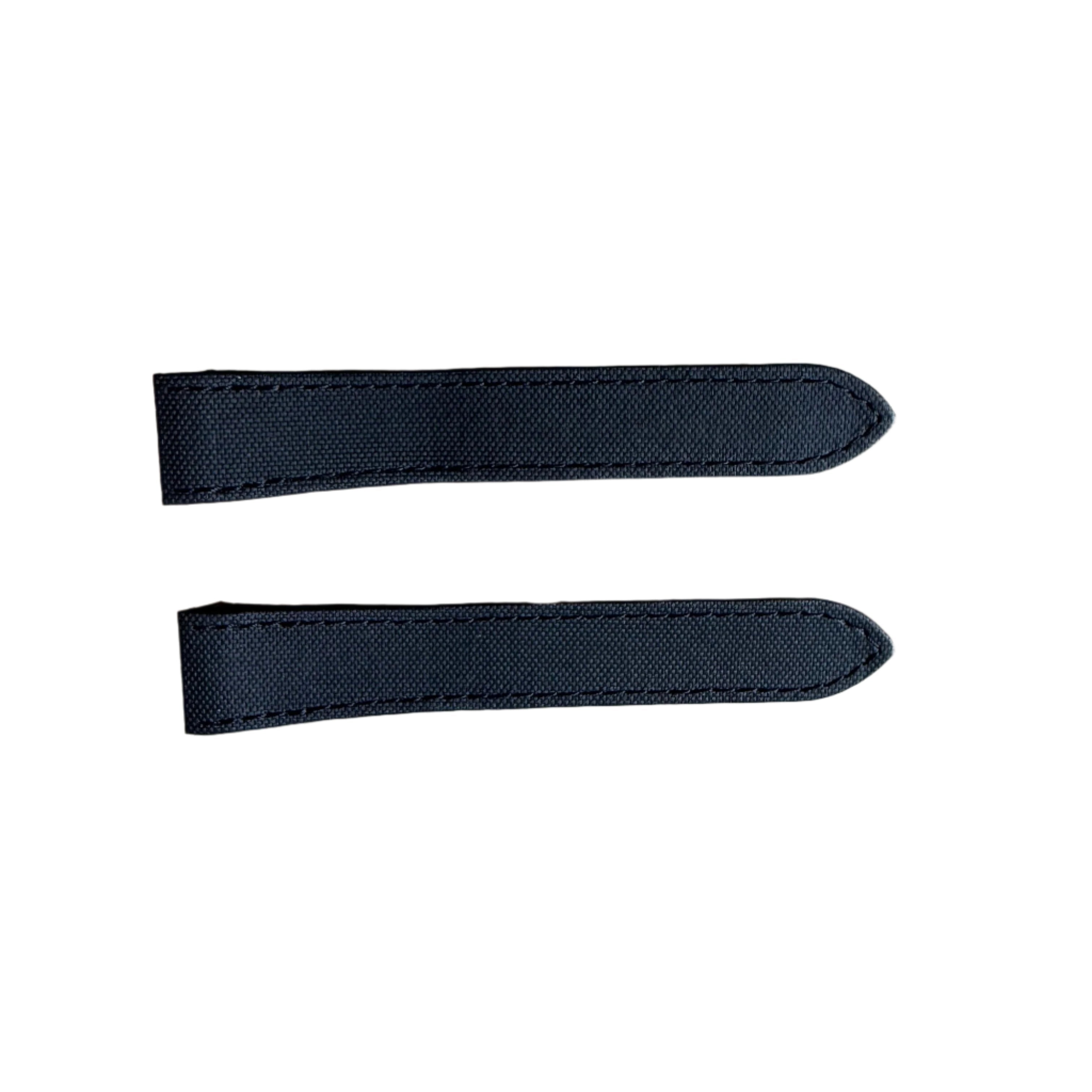 Authentic Cartier Black Textured Leather Watch Strap Band 20mm KD1MJU71-S03