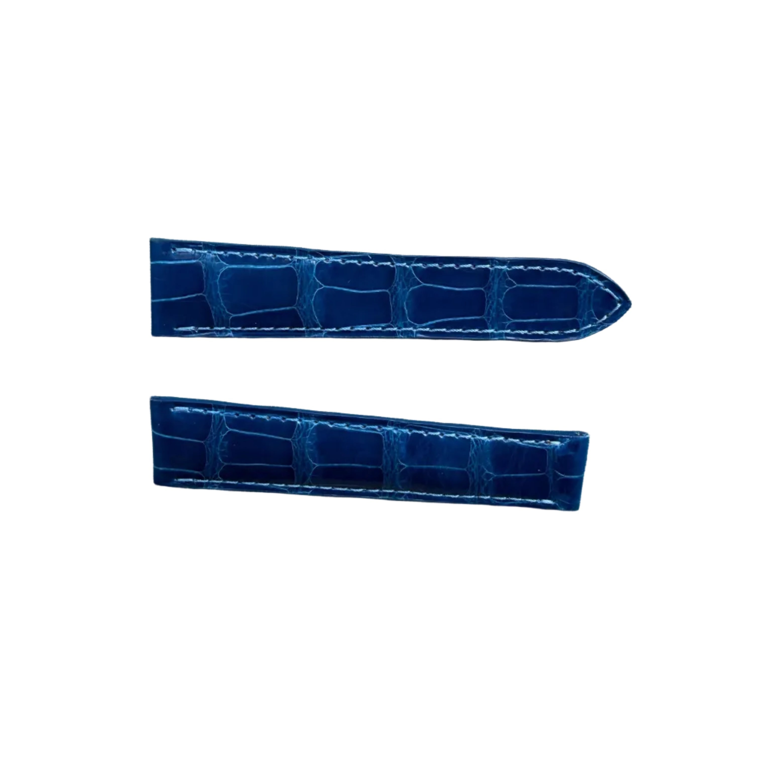 Authentic Cartier Blue Alligator Watch Strap Band 18.50mm KD31DN04-S05