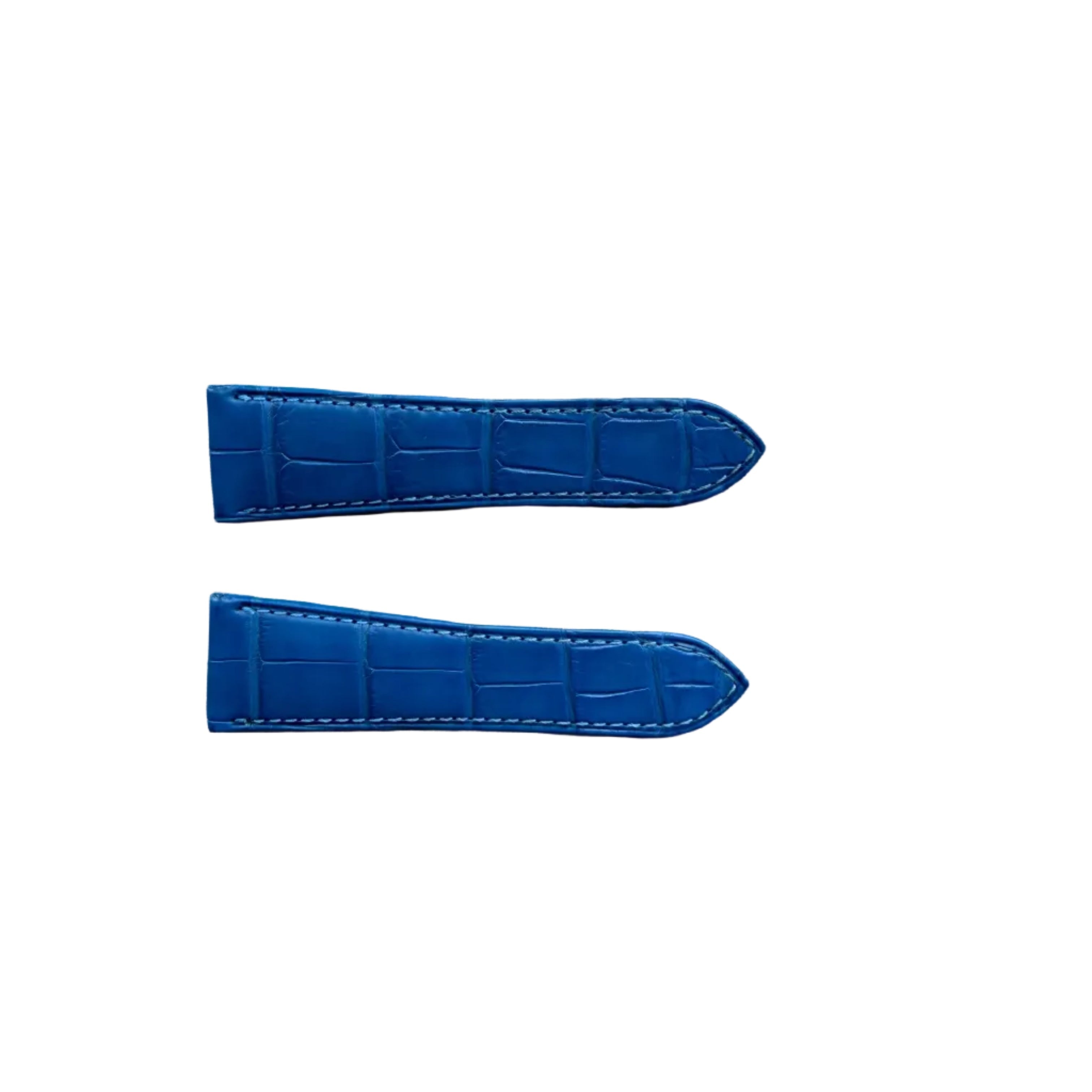 Authentic Cartier Blue Alligator Watch Strap Band 22.70mm KD4PZJ77-S06