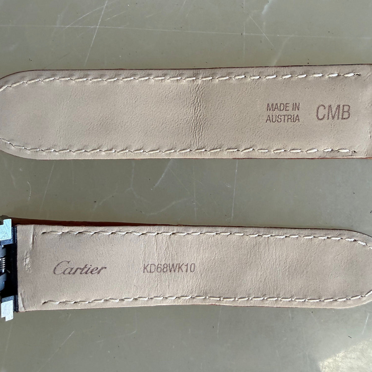 Authentic Cartier Brown Alligator Quick Release Watch Strap Band 19mm KD68WK10