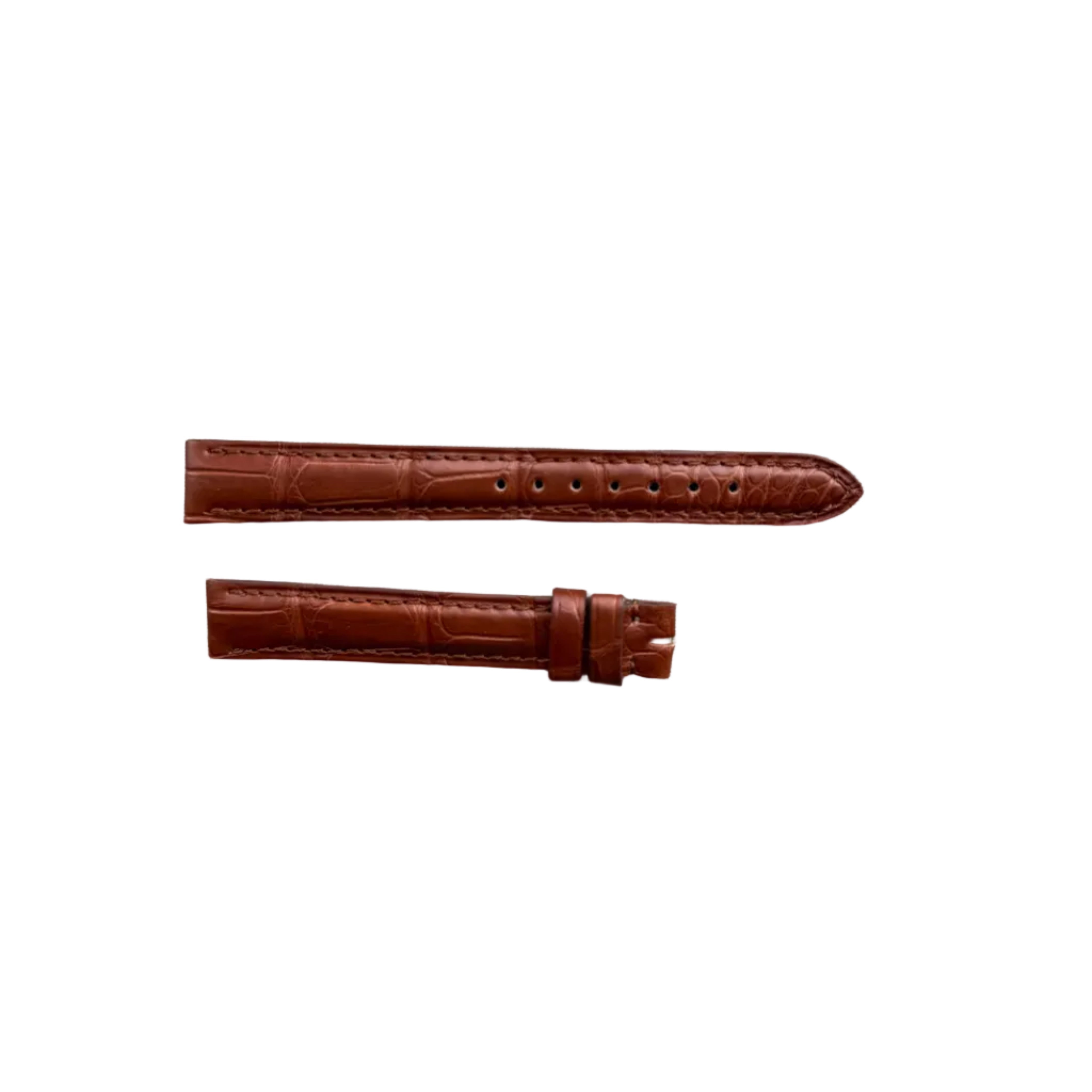 Authentic Cartier Brown Alligator Watch Strap Band 12.70mm KD28AK21
