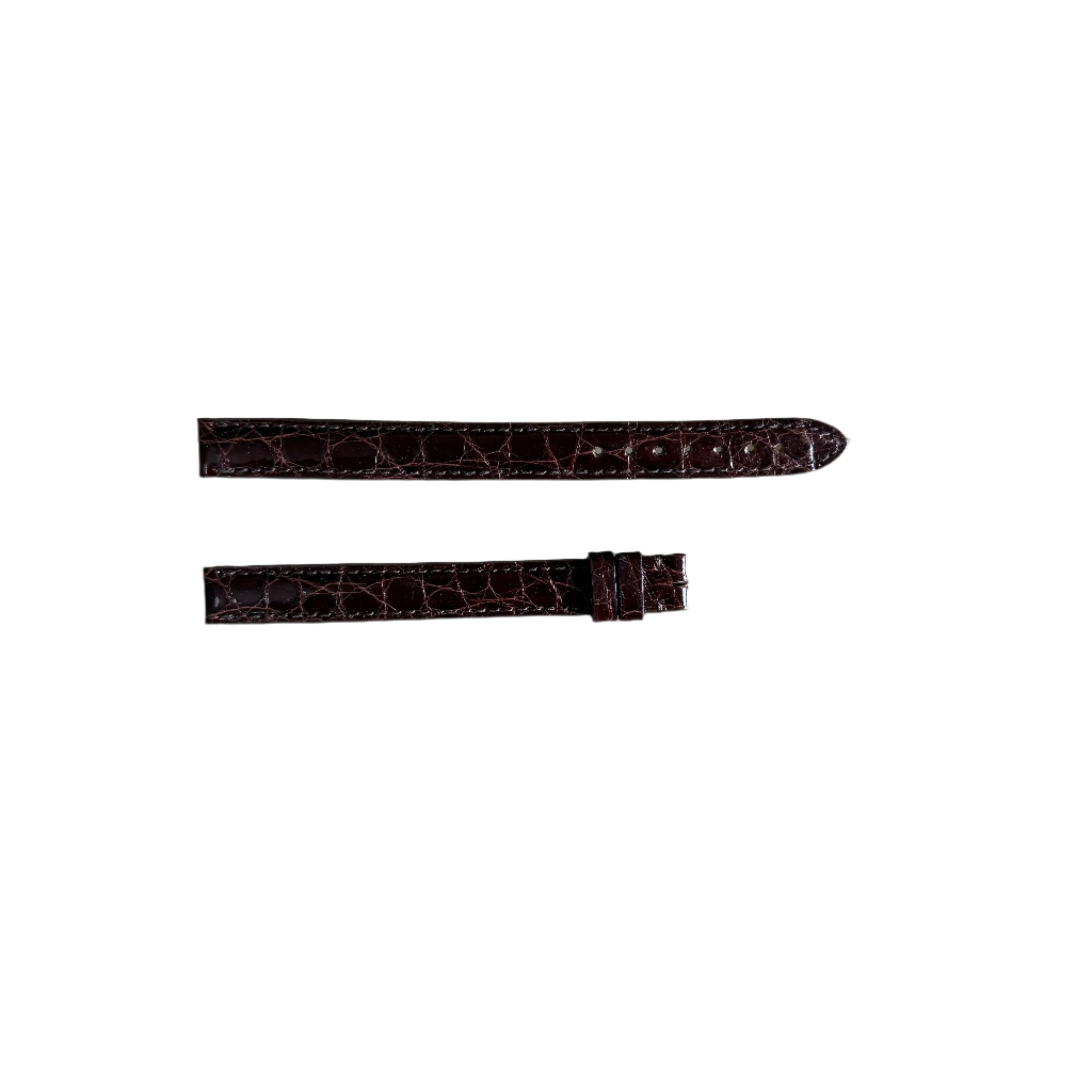 Authentic Cartier Brown Alligator Watch Strap Band 12mm KD321F88