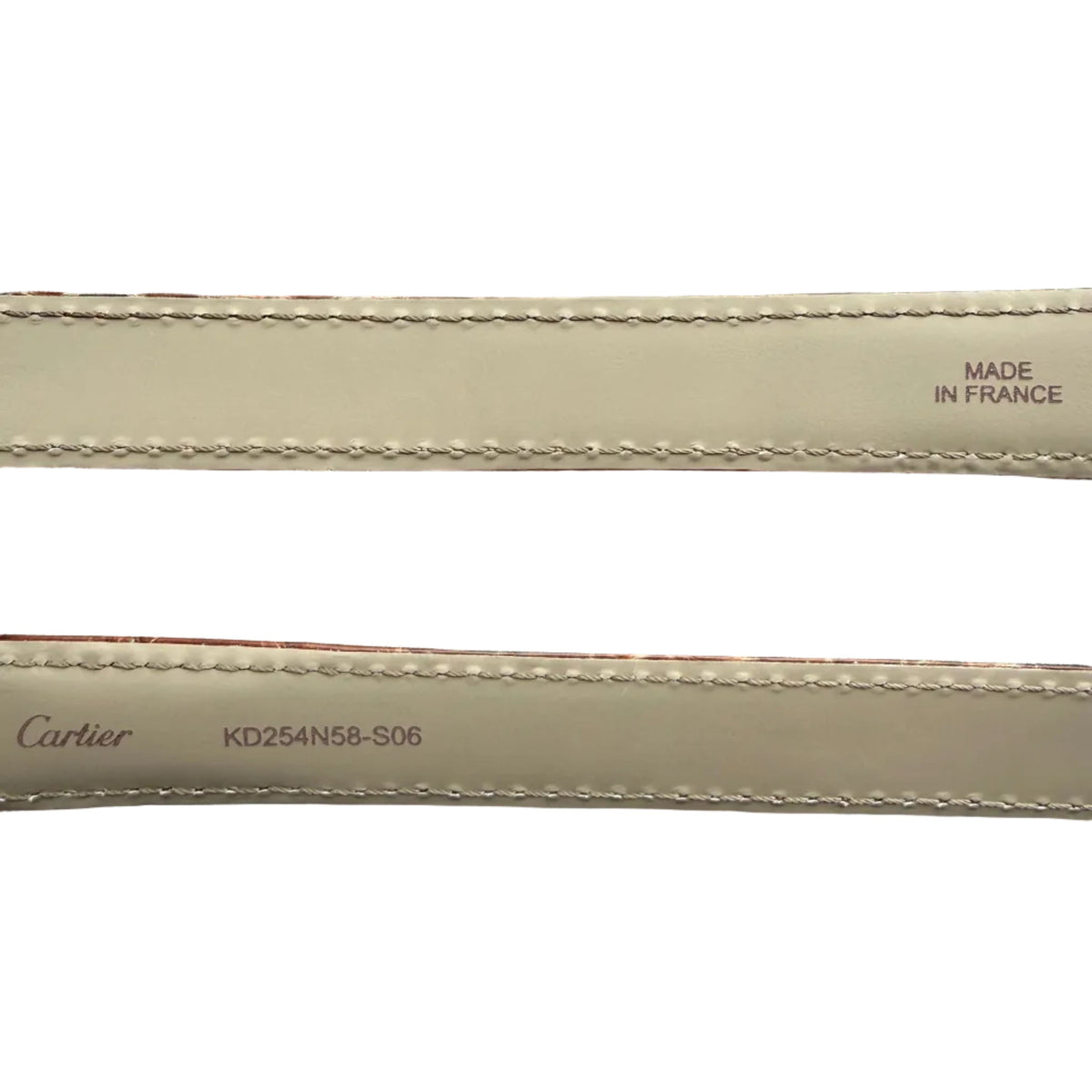 Authentic Cartier Brown Alligator Watch Strap Band 17.55mm KD254N58-S06