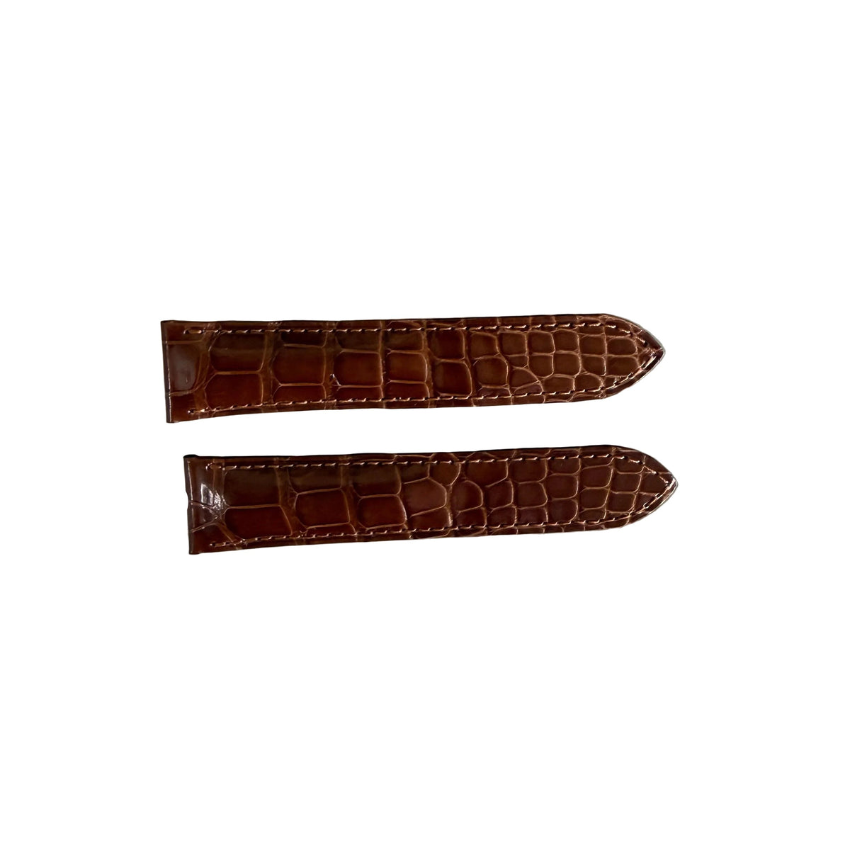 Authentic Cartier Brown Alligator Watch Strap Band 20mm KD5LZN64-S06