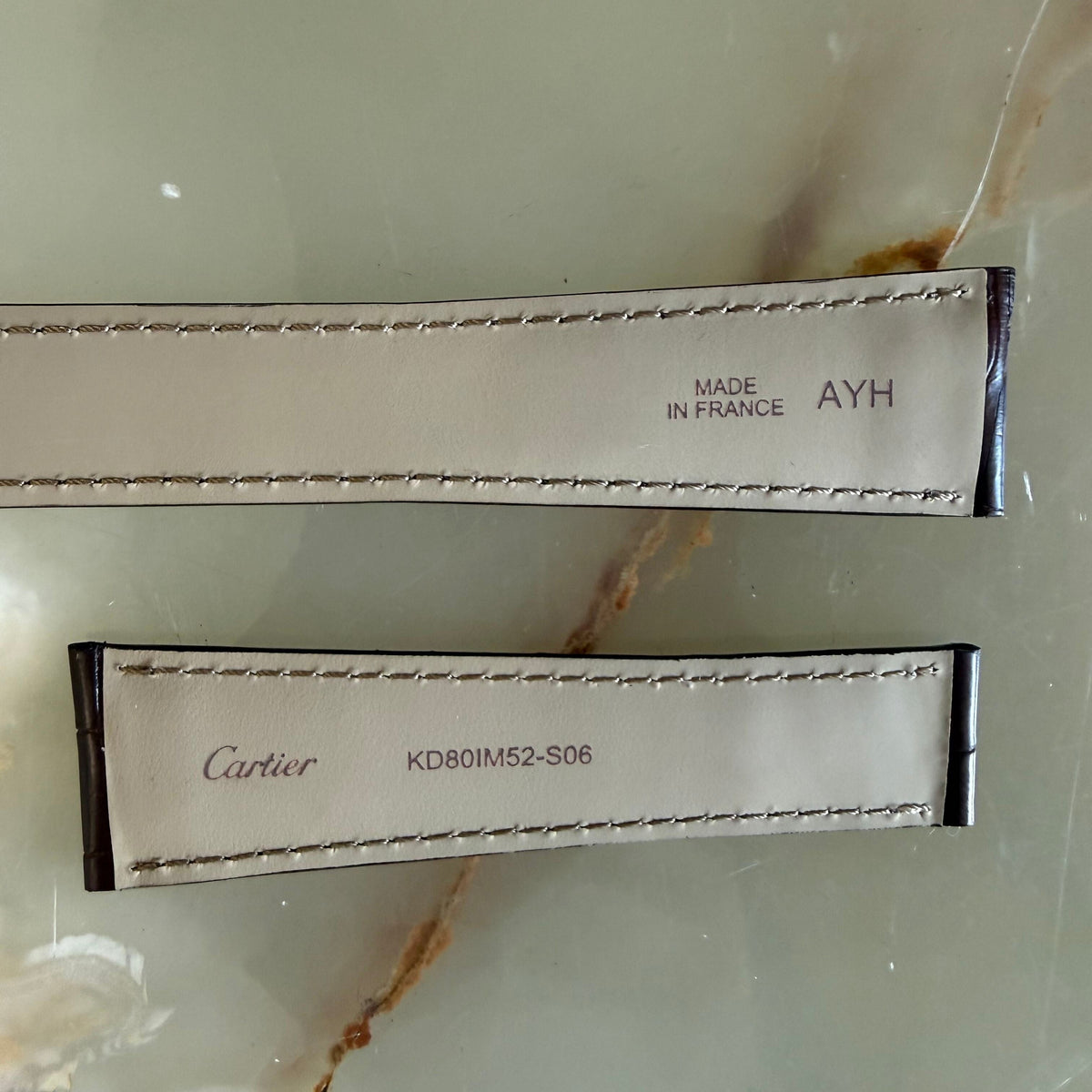 Authentic Cartier Brown Alligator Watch Strap Band 23mm KD80IM52-S06