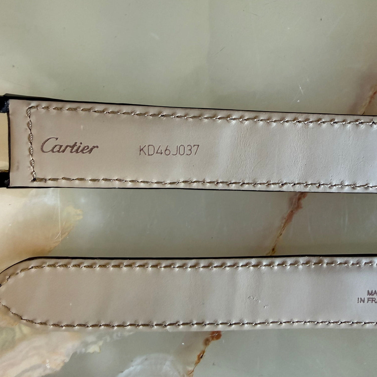 Authentic Cartier Pasha Black Alligator Watch Strap Band 18.85mm KD46J037