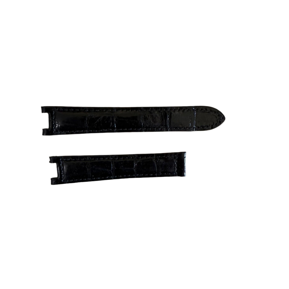 Authentic Cartier Pasha Black Alligator Watch Strap Band 18mm KD20I037