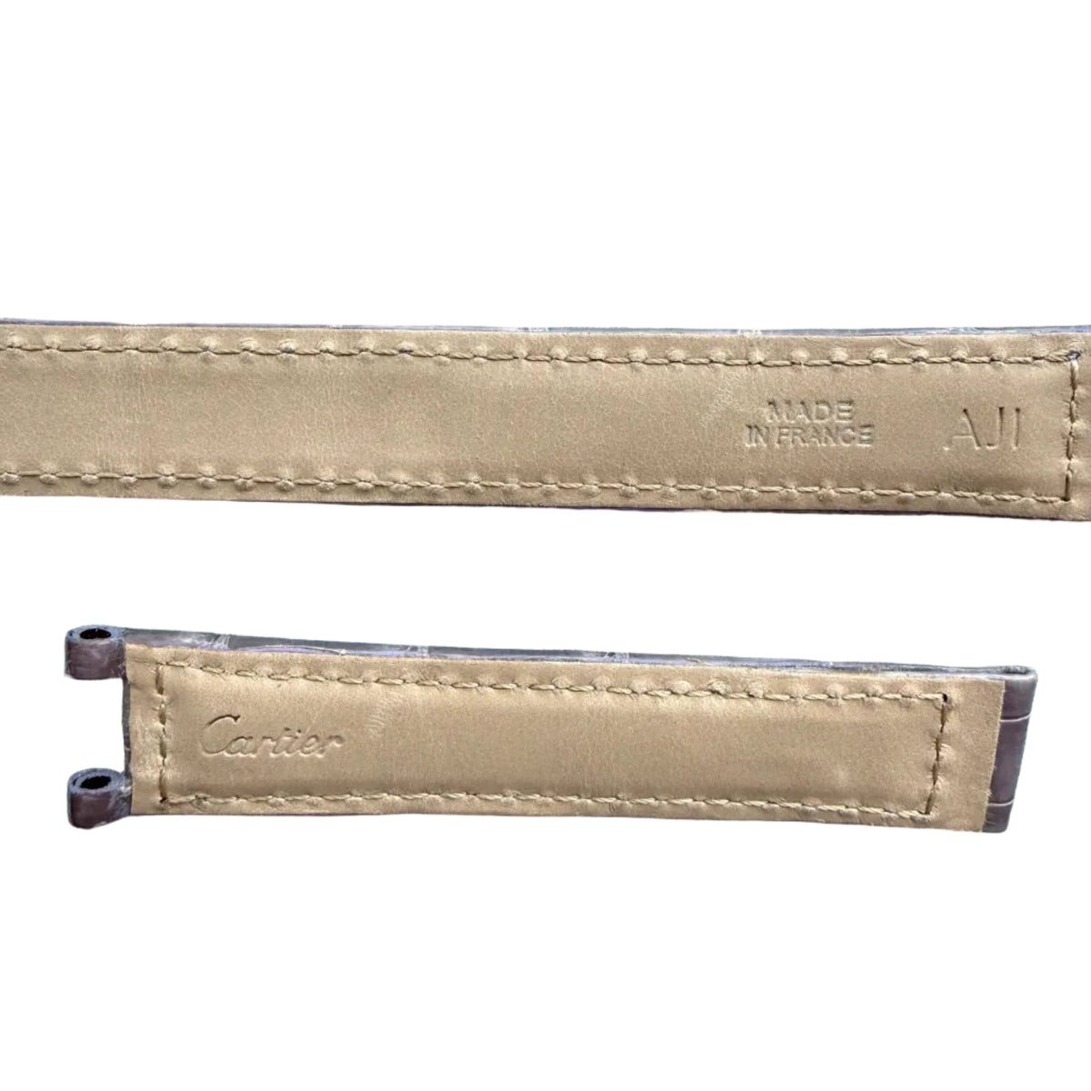 Authentic Cartier Pasha Lavender Alligator Watch Strap Band 14.75mm