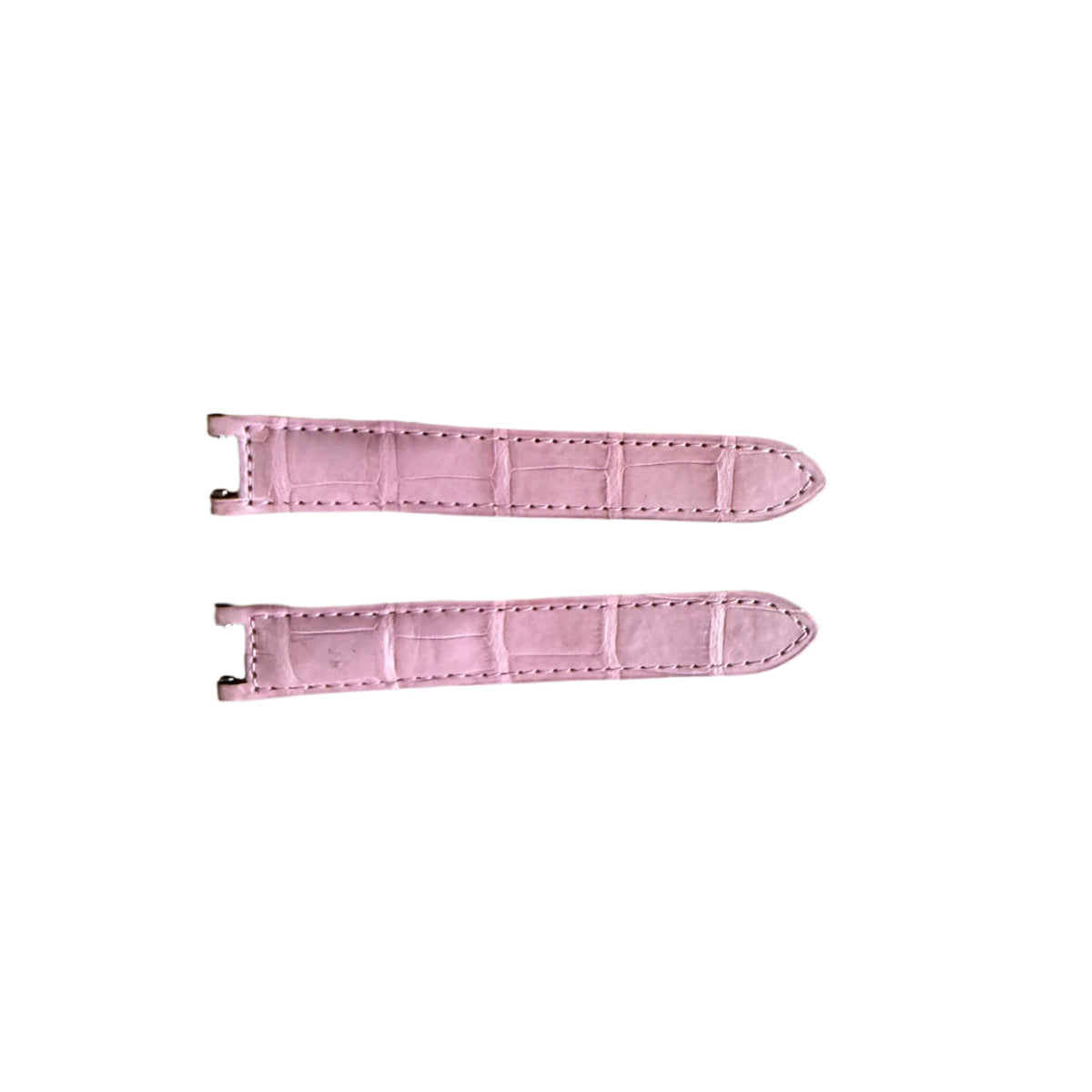 Authentic Cartier Pasha Pink Alligator Watch Strap Band 17mm KD1K9K80