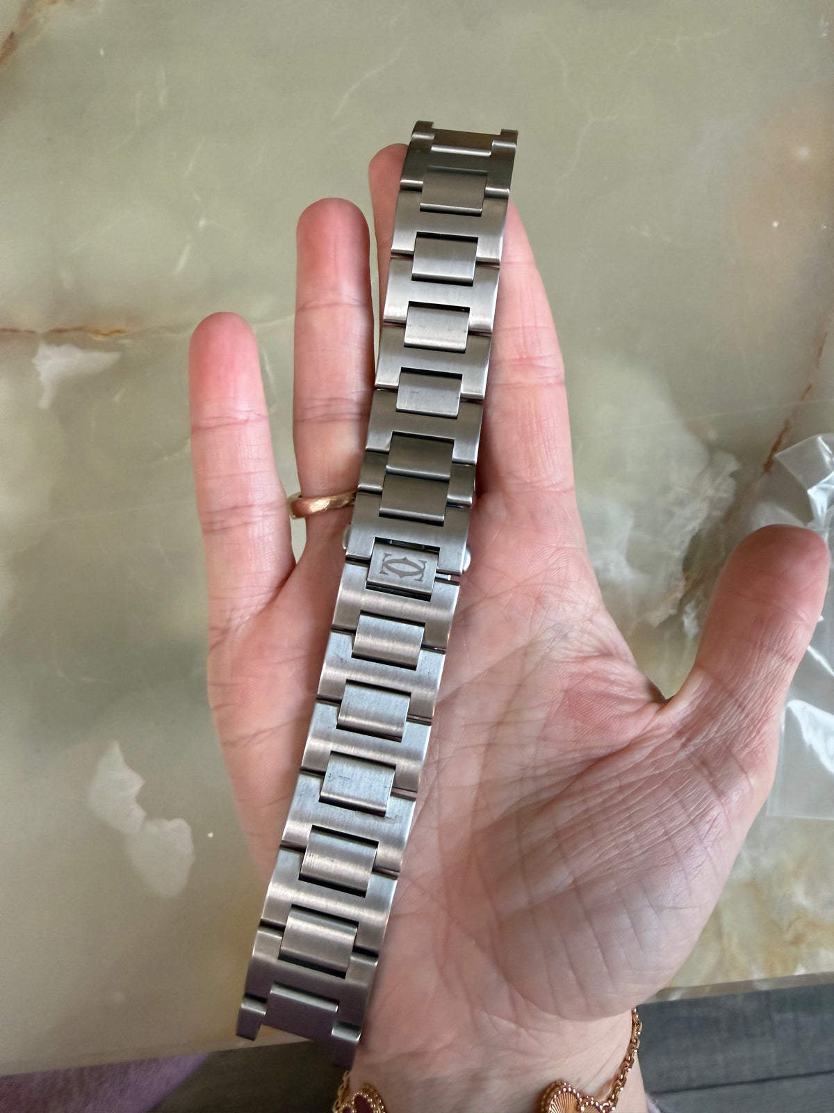 Authentic Cartier Pasha Stainless Steel Watch Bracelet 21.5mm