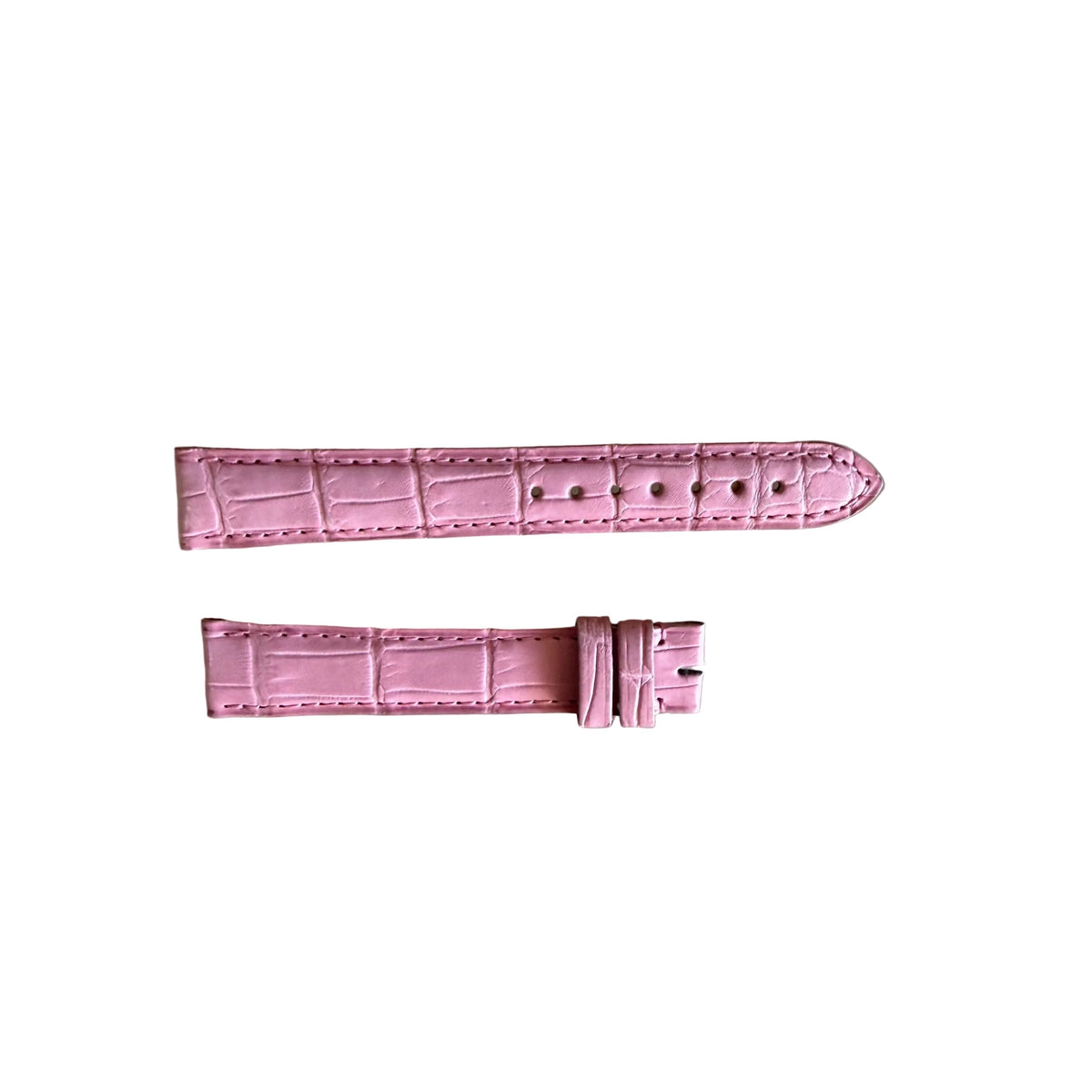 Authentic Cartier Pink Alligator Watch Strap Band 15mm KD53AK89