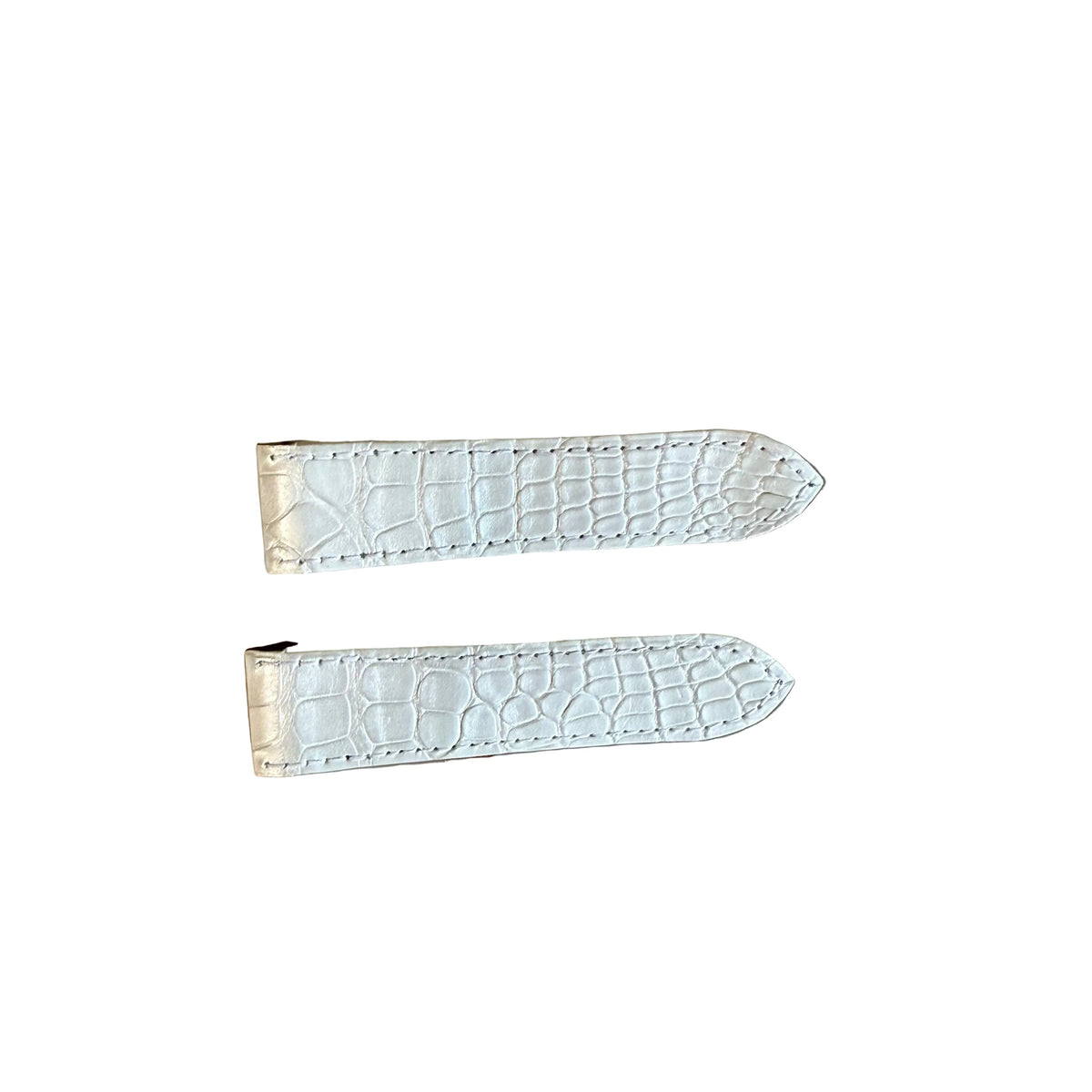 Authentic Cartier White Alligator Quick Release Watch Strap Band 23.20mm