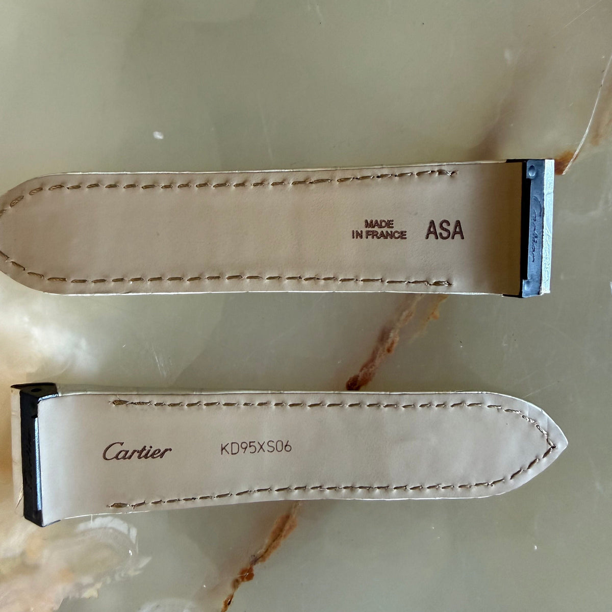 Authentic Cartier White Alligator Quick Release Watch Strap Band 23.20mm