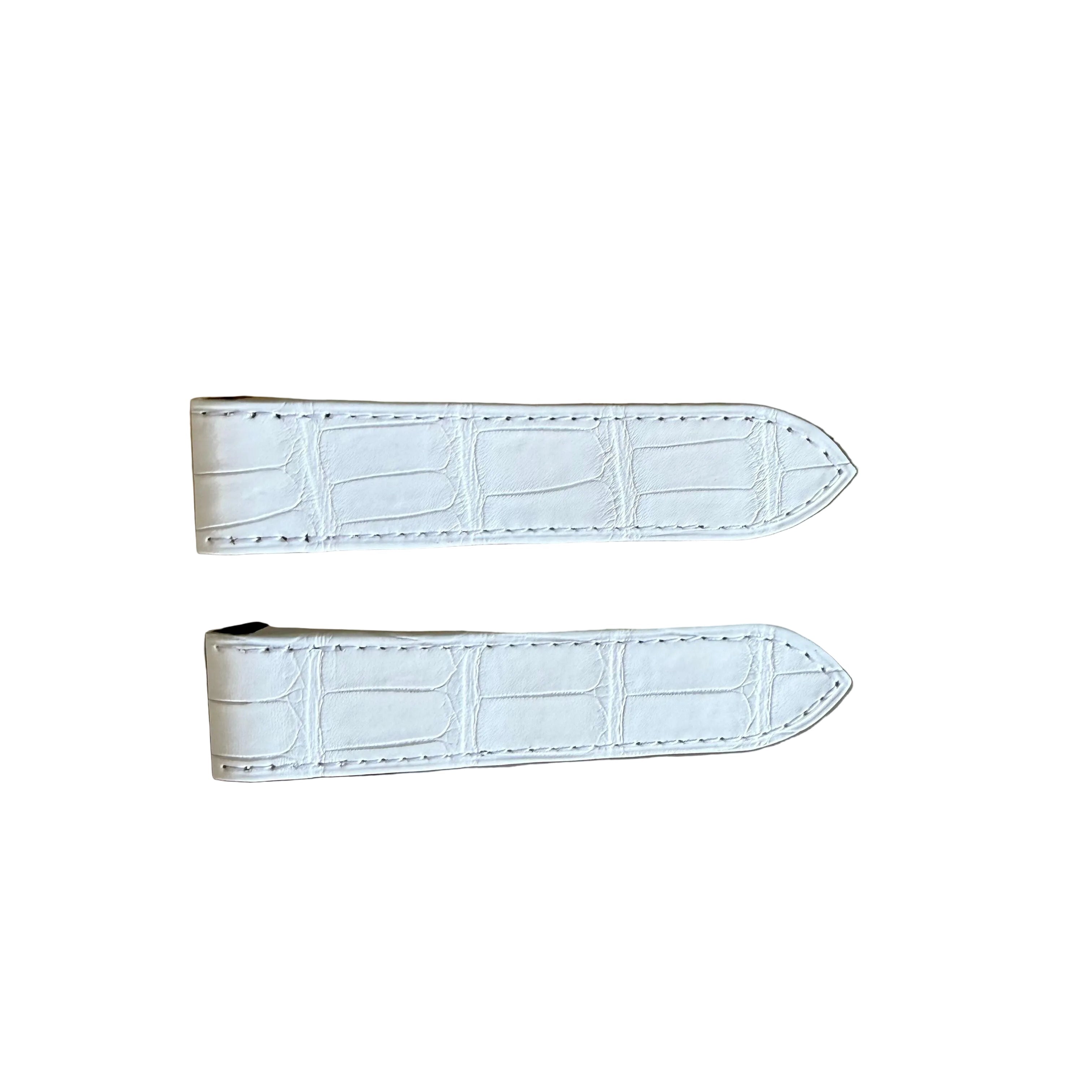 Authentic Cartier White Alligator Quick Release Watch Strap Band 23mm