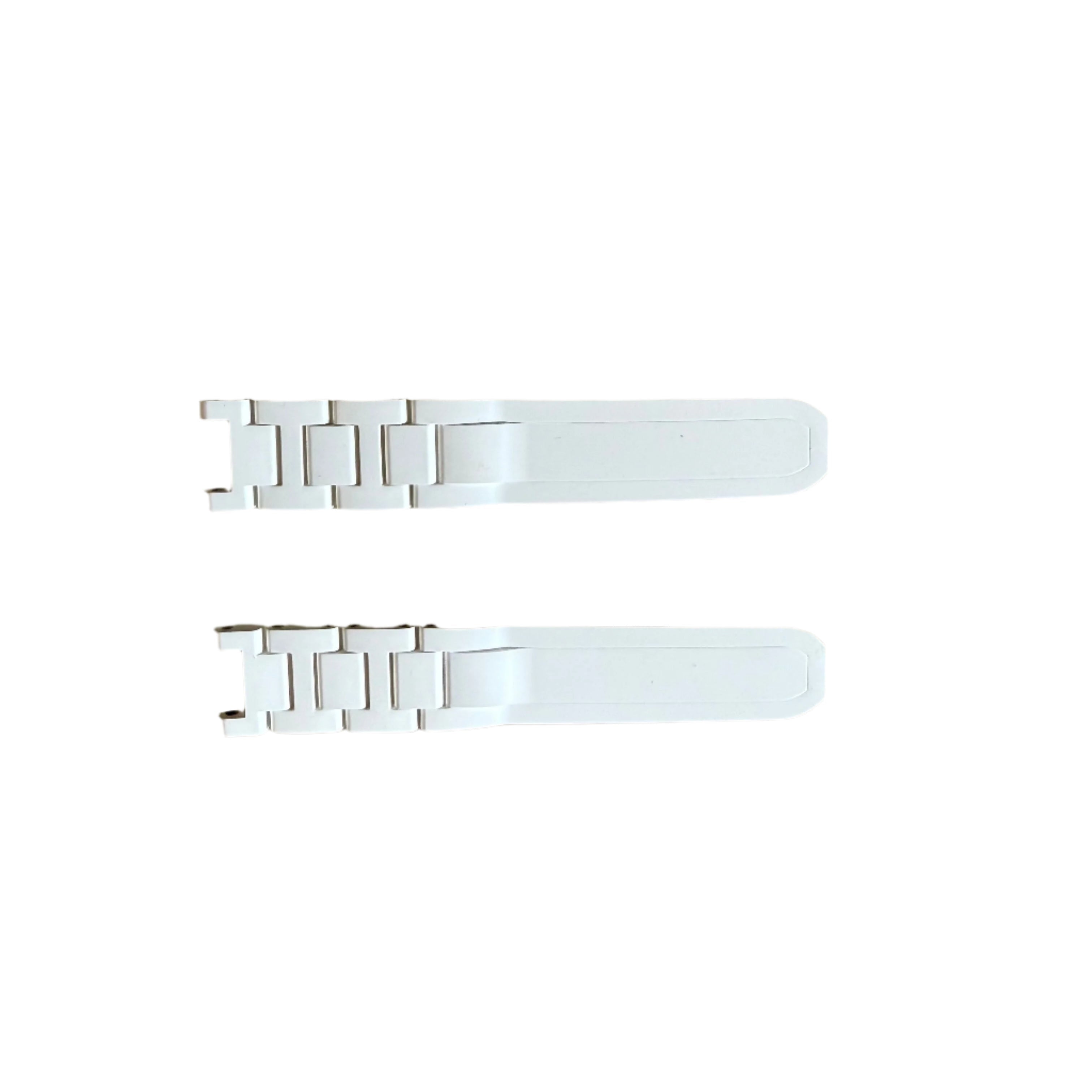 Authentic Cartier White Rubber Watch Strap Band 18mm MX005PTV