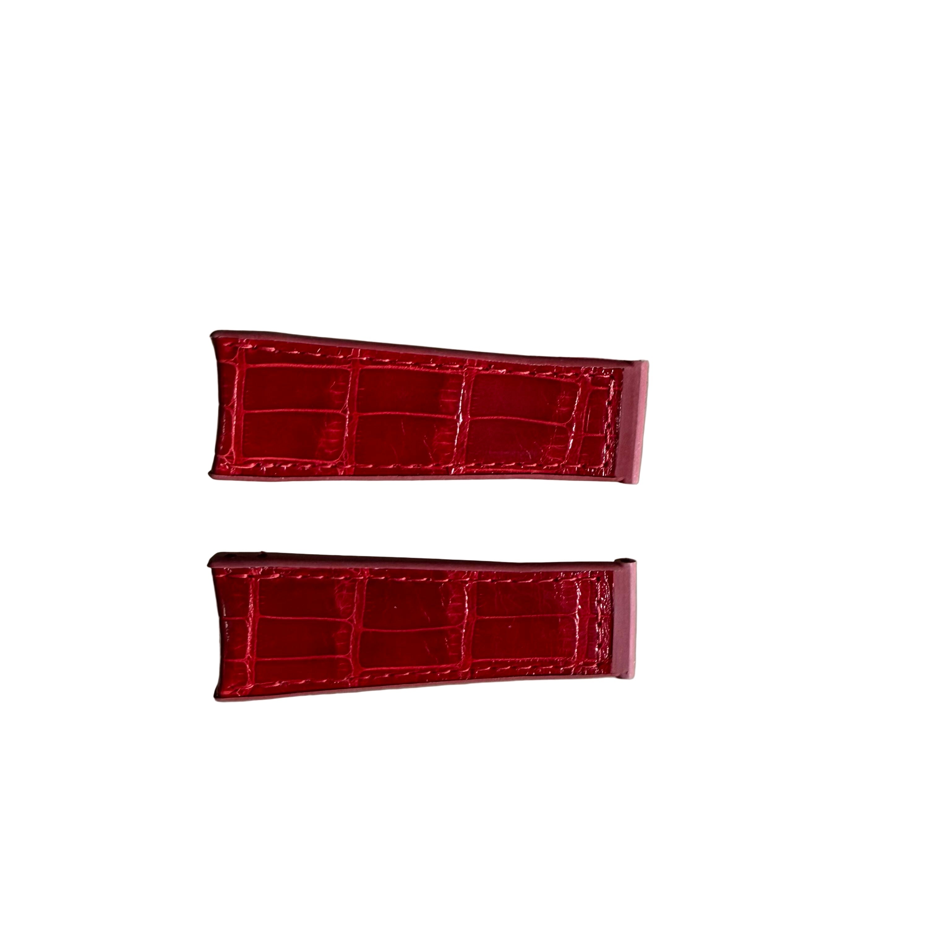 Authentic Corum Red Crocodile Watch Strap Band 23mm