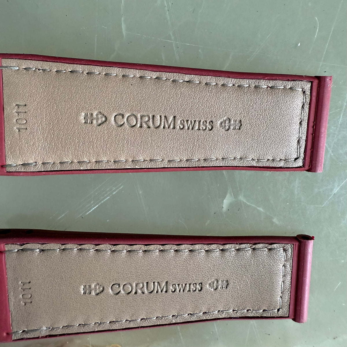 Authentic Corum Red Crocodile Watch Strap Band 23mm