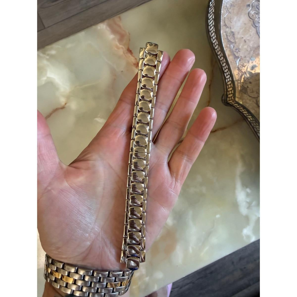 Authentic Ebel Beluga Stainless Steel Watch Bracelet 18mm 9980G31D70-SS-GD