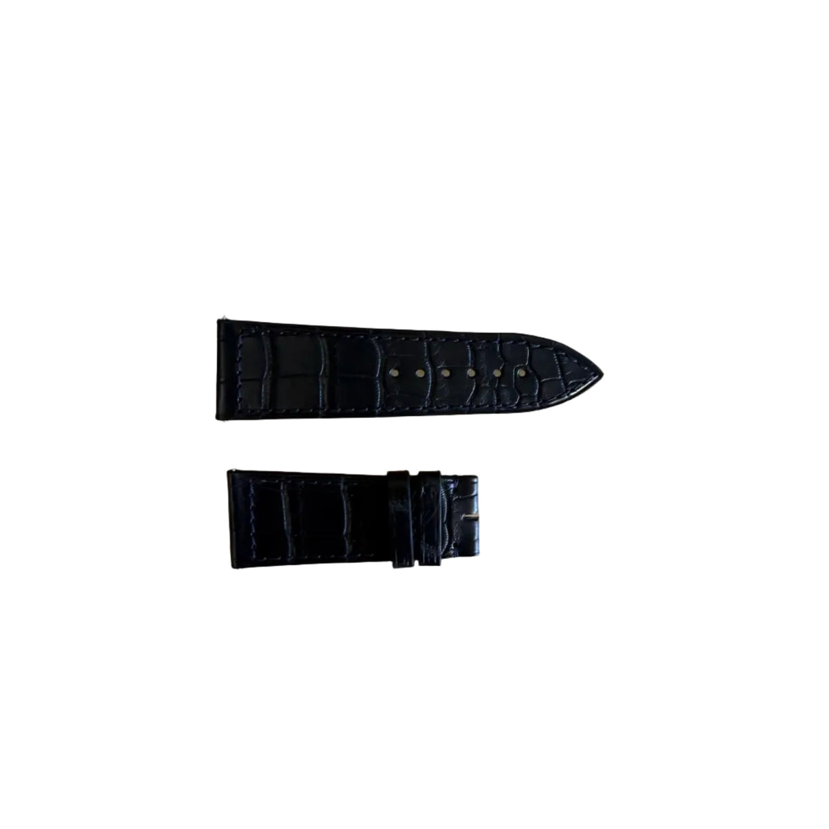 Authentic Franck Muller Navy Blue Crocodile Watch Strap Band 23mm