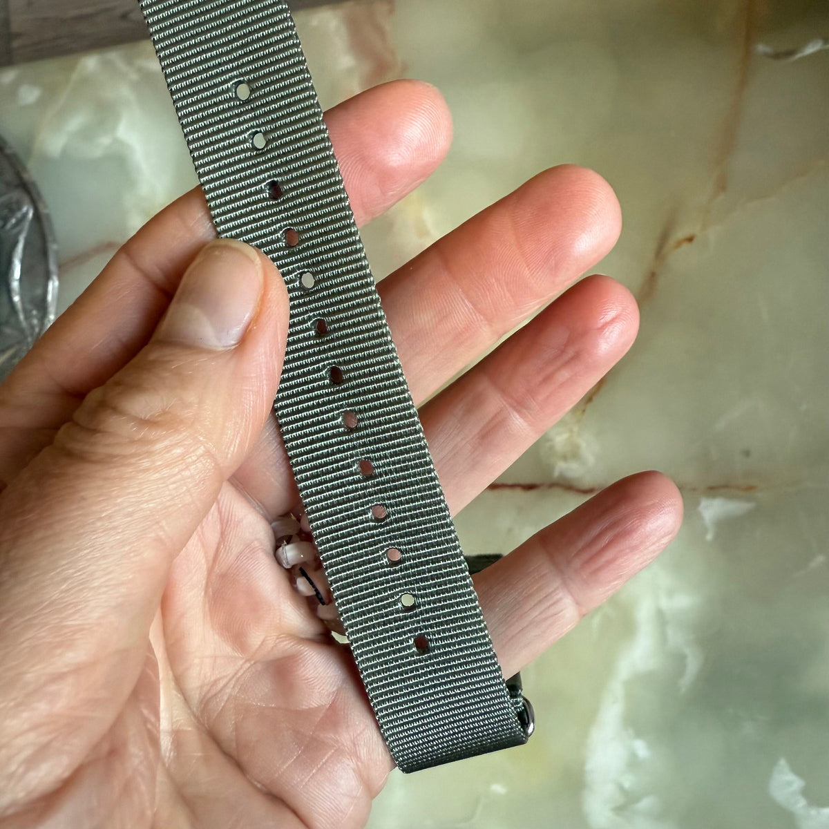 Authentic Frederique Constant Green Texture Watch Strap Band 20mm with Buckle