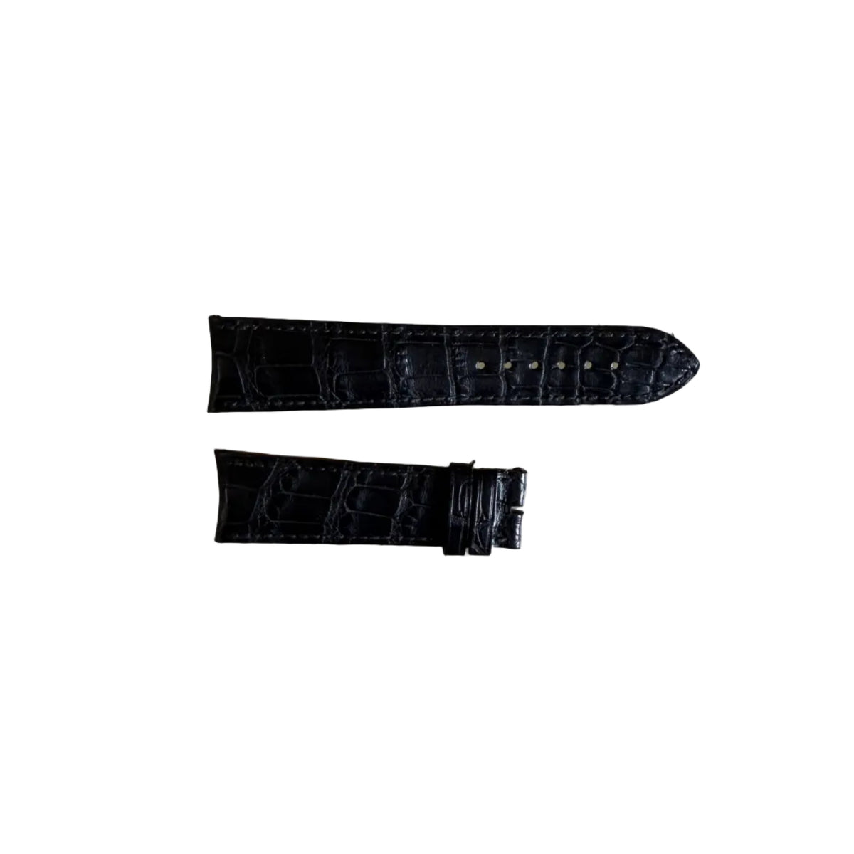 Authentic Girard Perregaux Black Crocodile Watch Strap Band 22mm