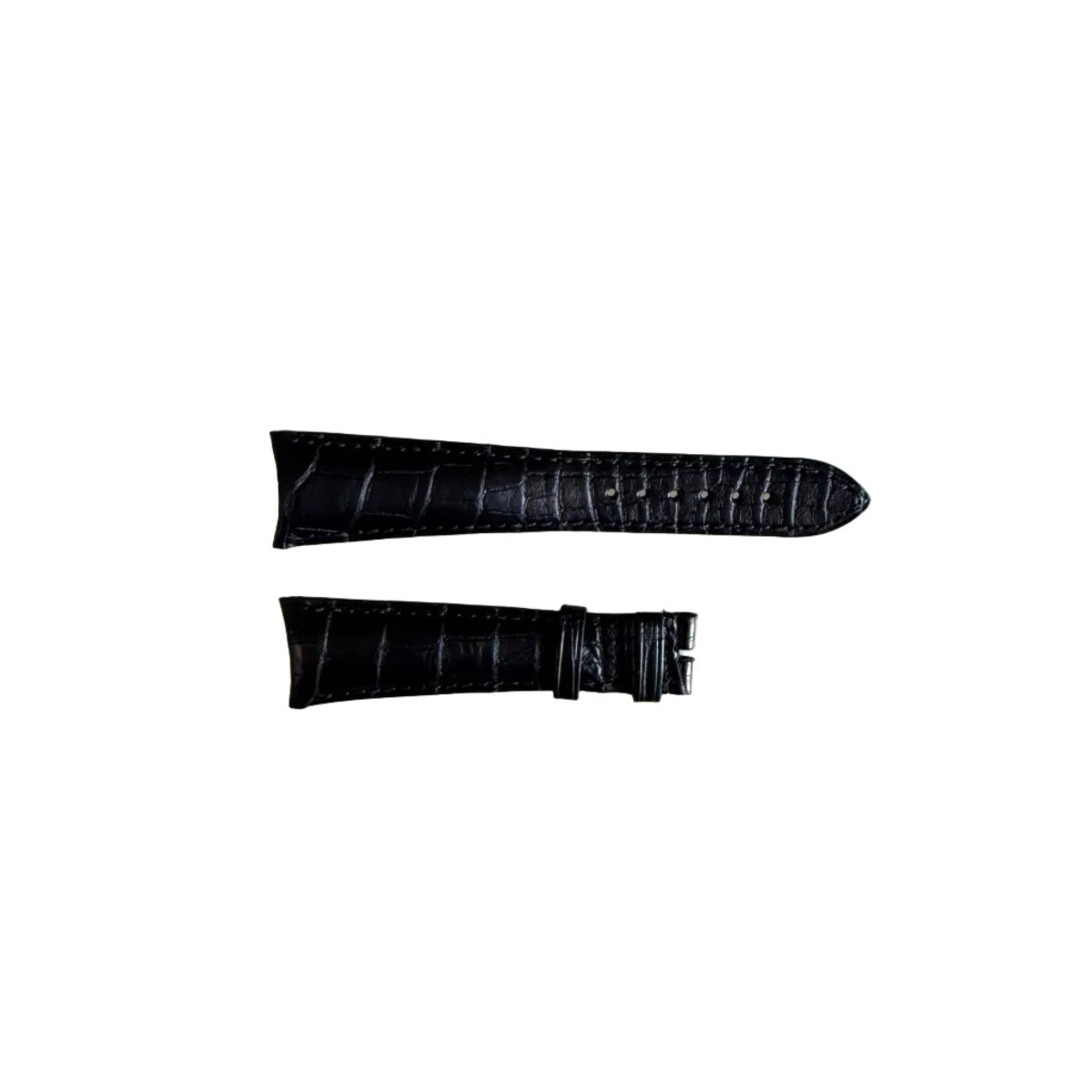 Authentic Girard Perregaux Black Crocodile Watch Strap Band 22mm Padded &