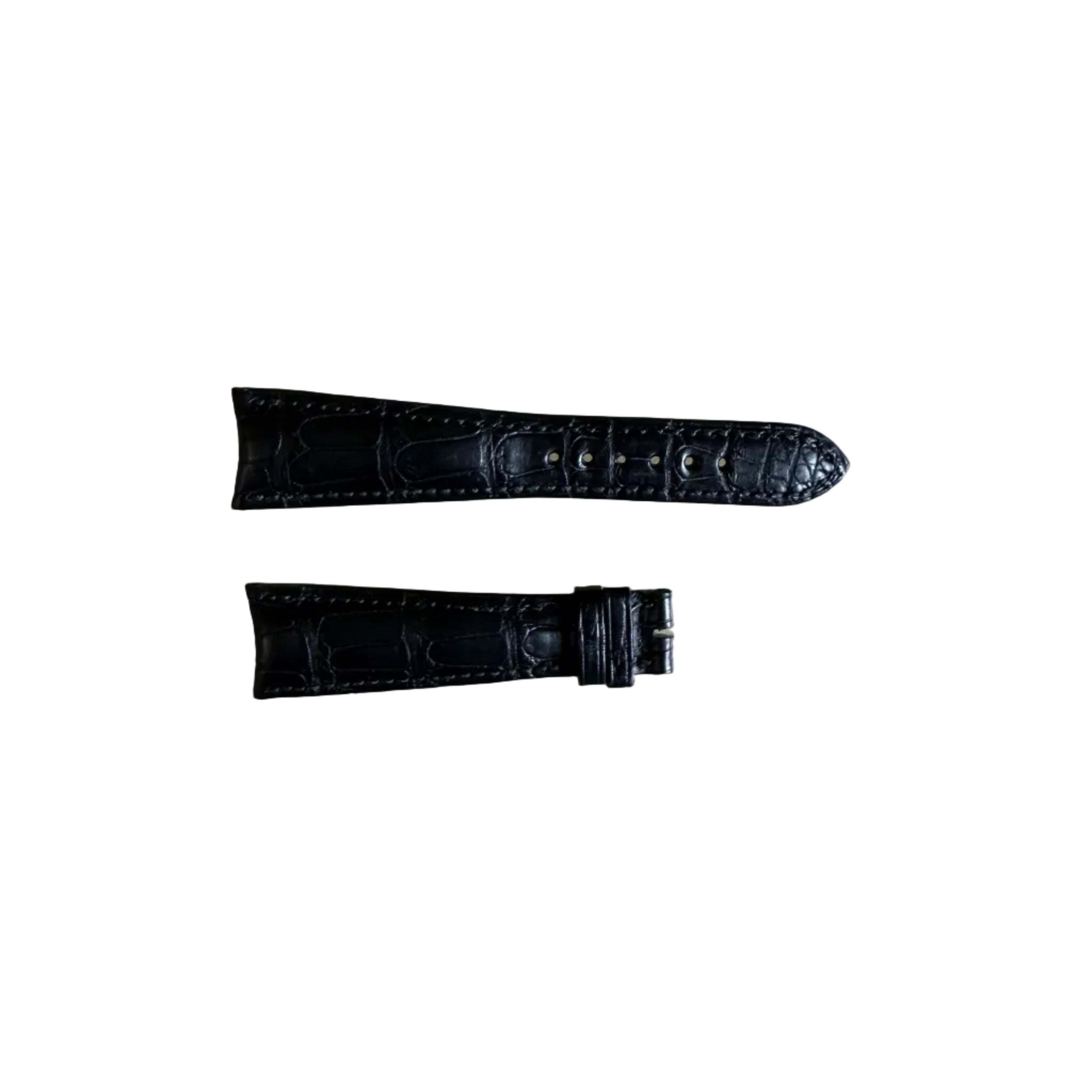 Authentic Girard Perregaux Black Crocodile Watch Strap Band 22mm Padded &