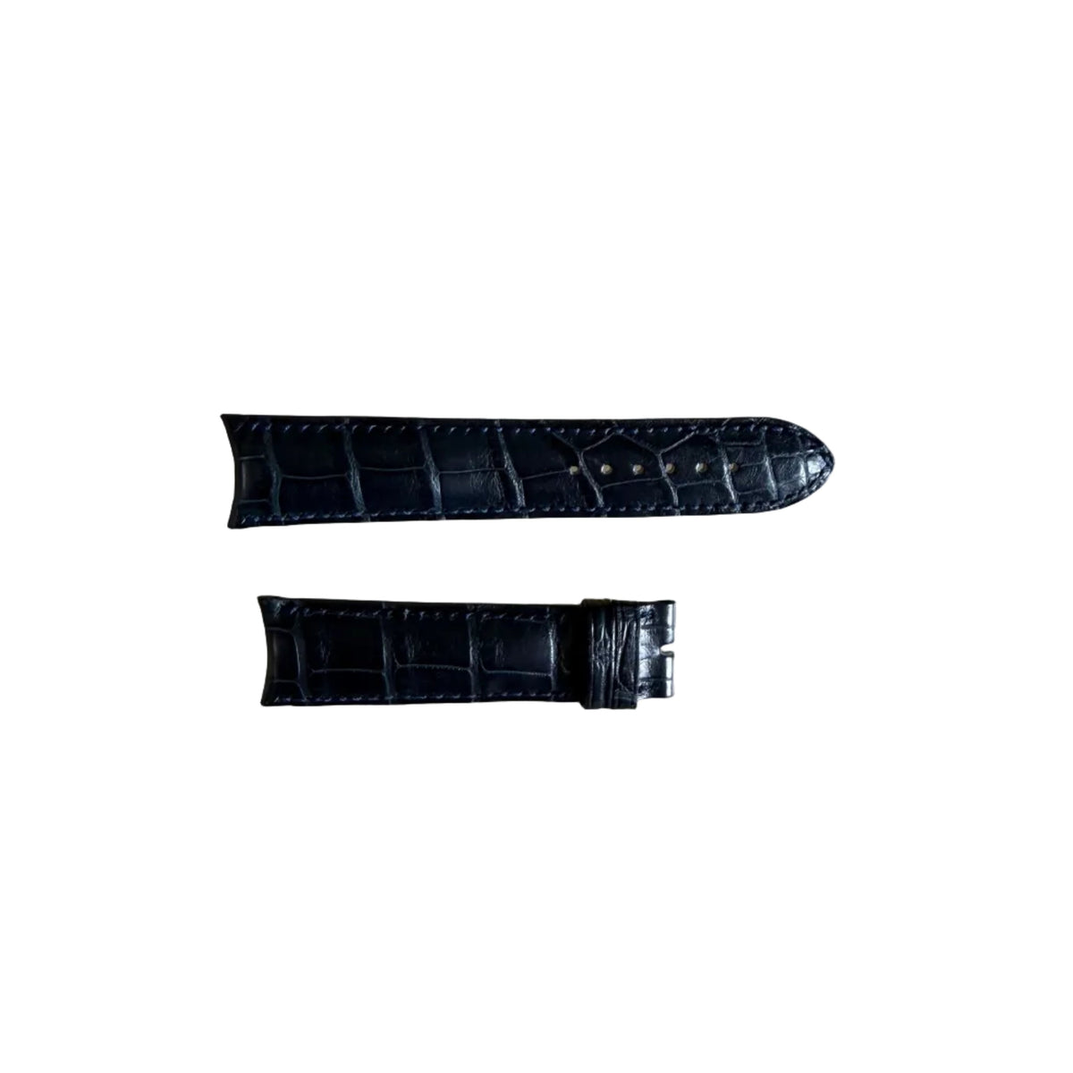 Authentic Girard Perregaux Blue Crocodile Watch Strap Band 21mm