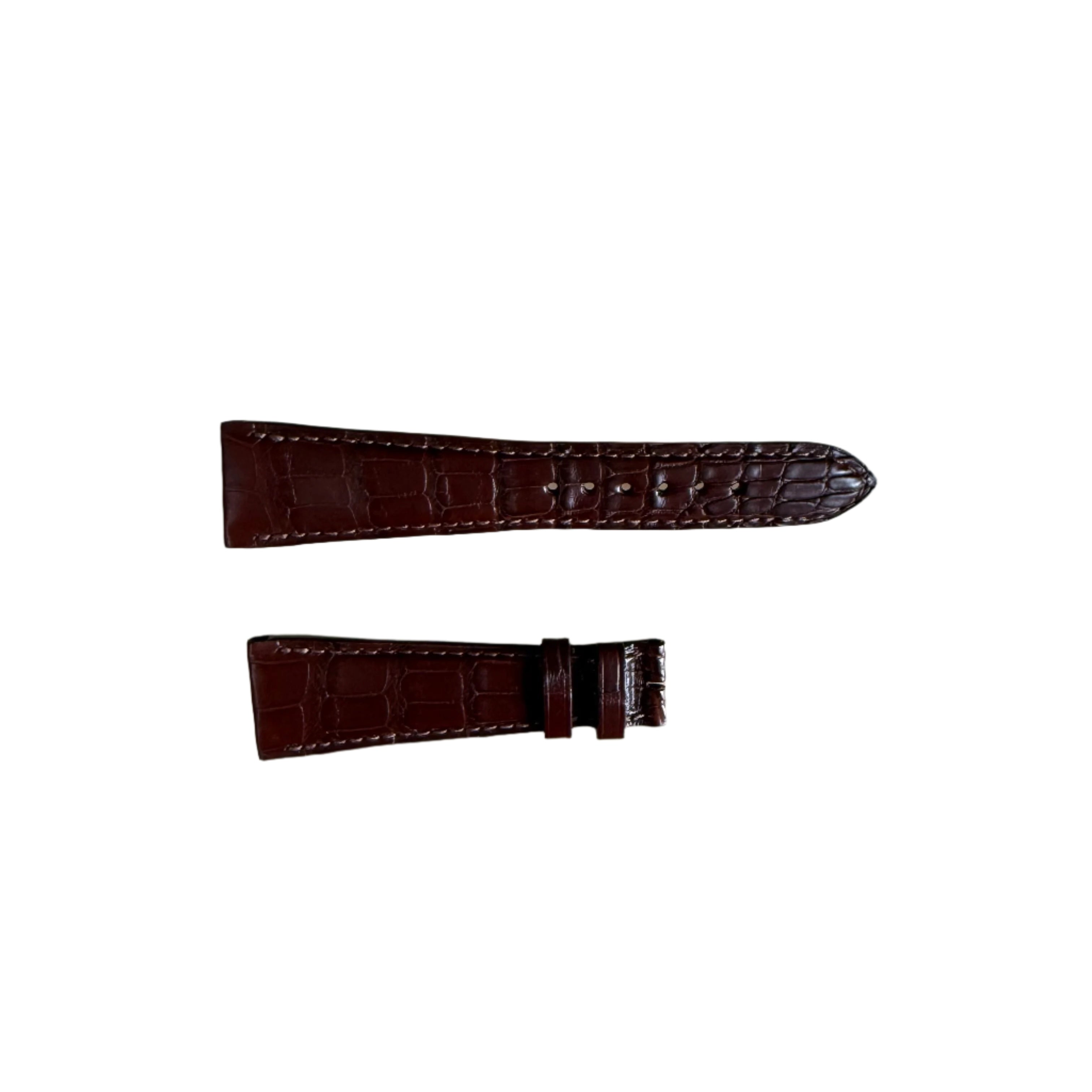 Authentic Girard Perregaux Brown Alligator Watch Strap Band 22mm