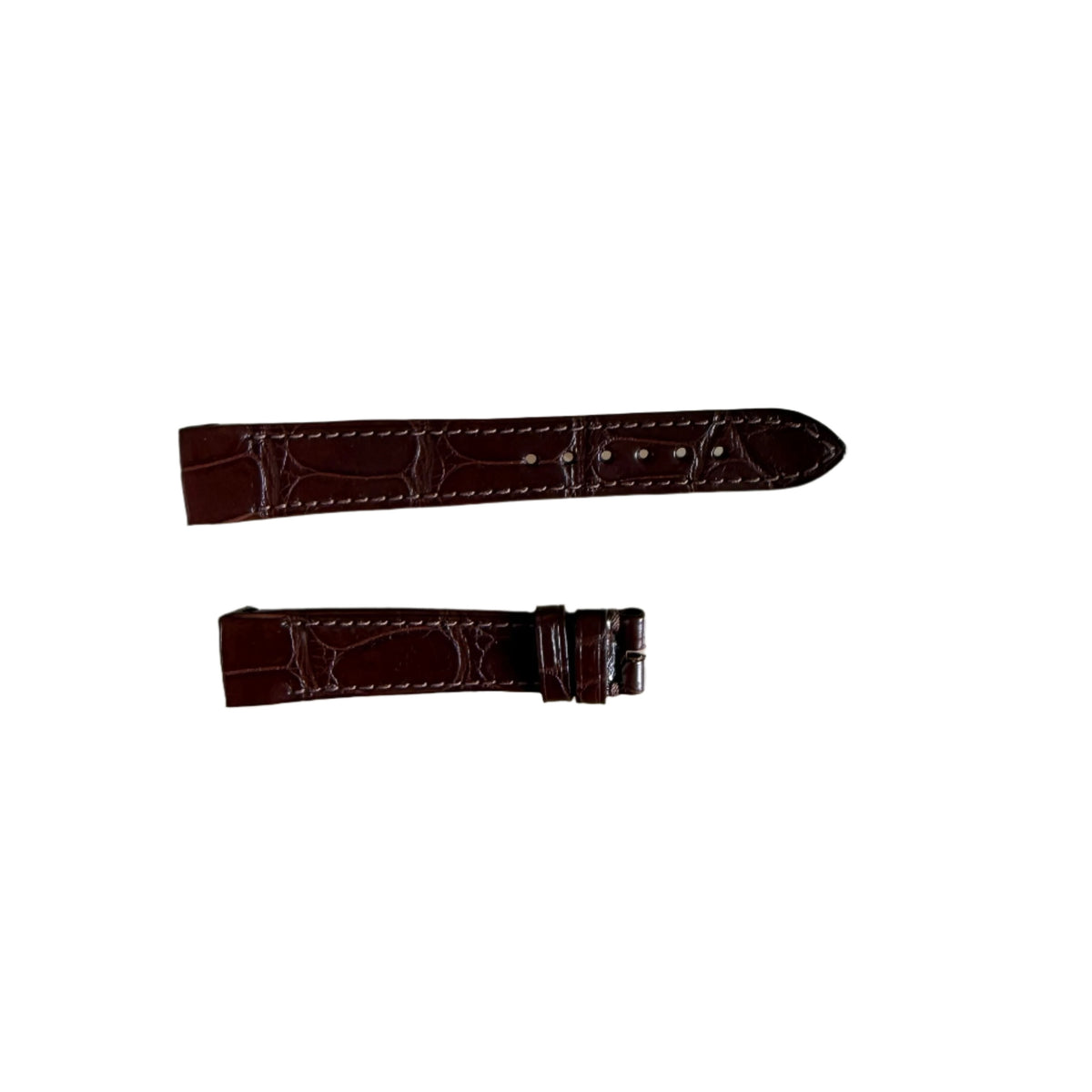 Authentic Girard Perregaux Brown Crocodile Watch Strap Band 16mm