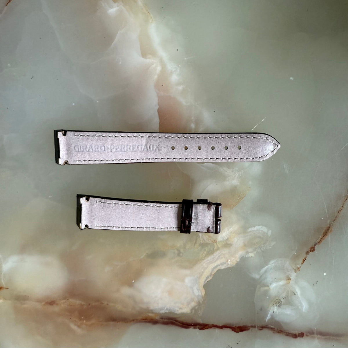 Authentic Girard Perregaux Brown Crocodile Watch Strap Band 16mm