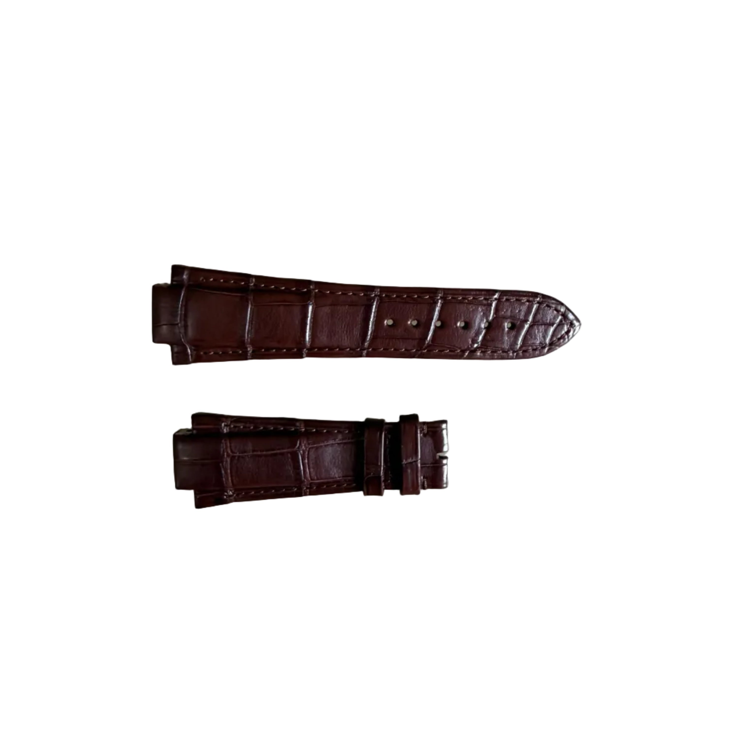Authentic Girard Perregaux Laureato Brown Crocodile Watch Strap Band 26mm