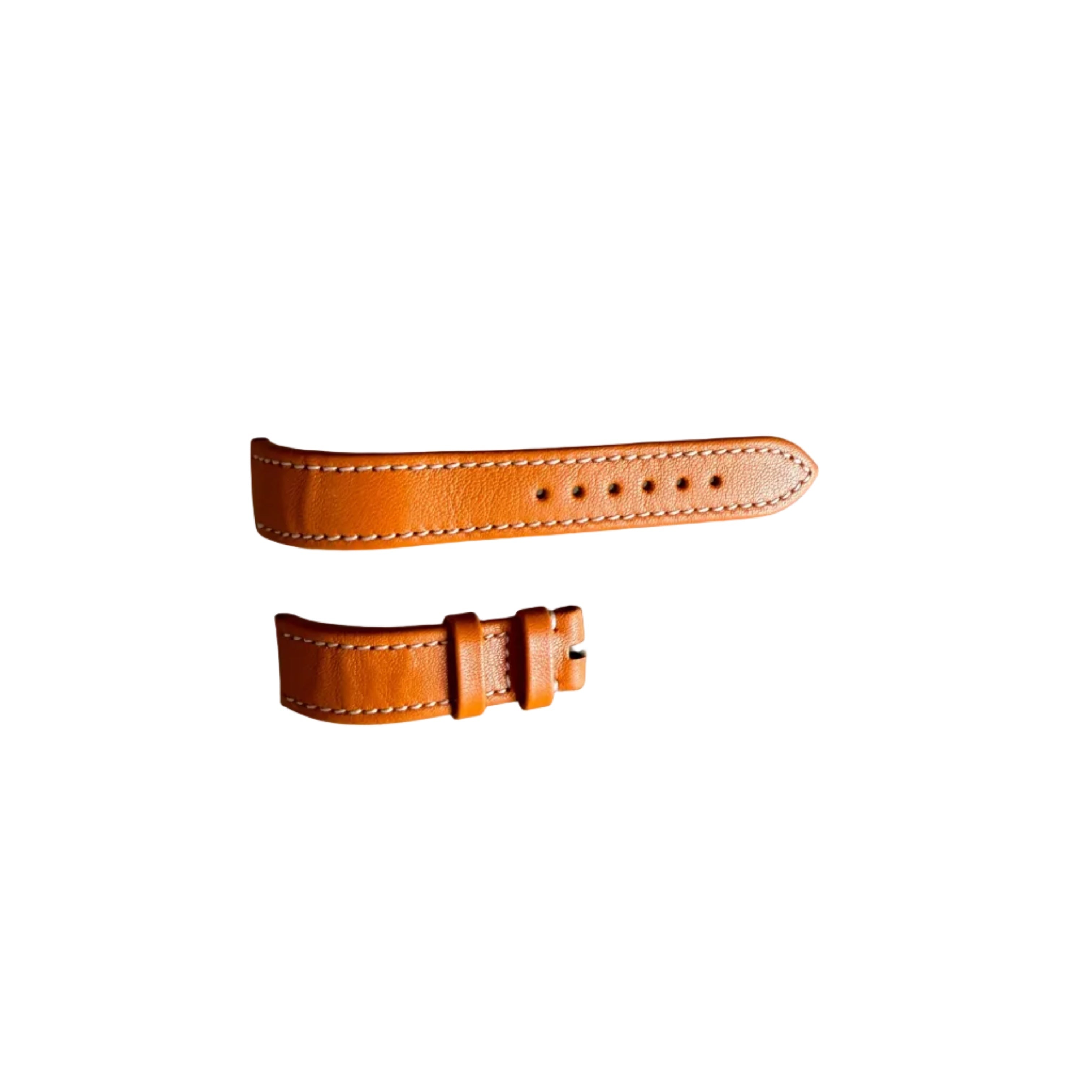 Authentic Girard Perregaux Orange Leather Watch Strap Band 16mm