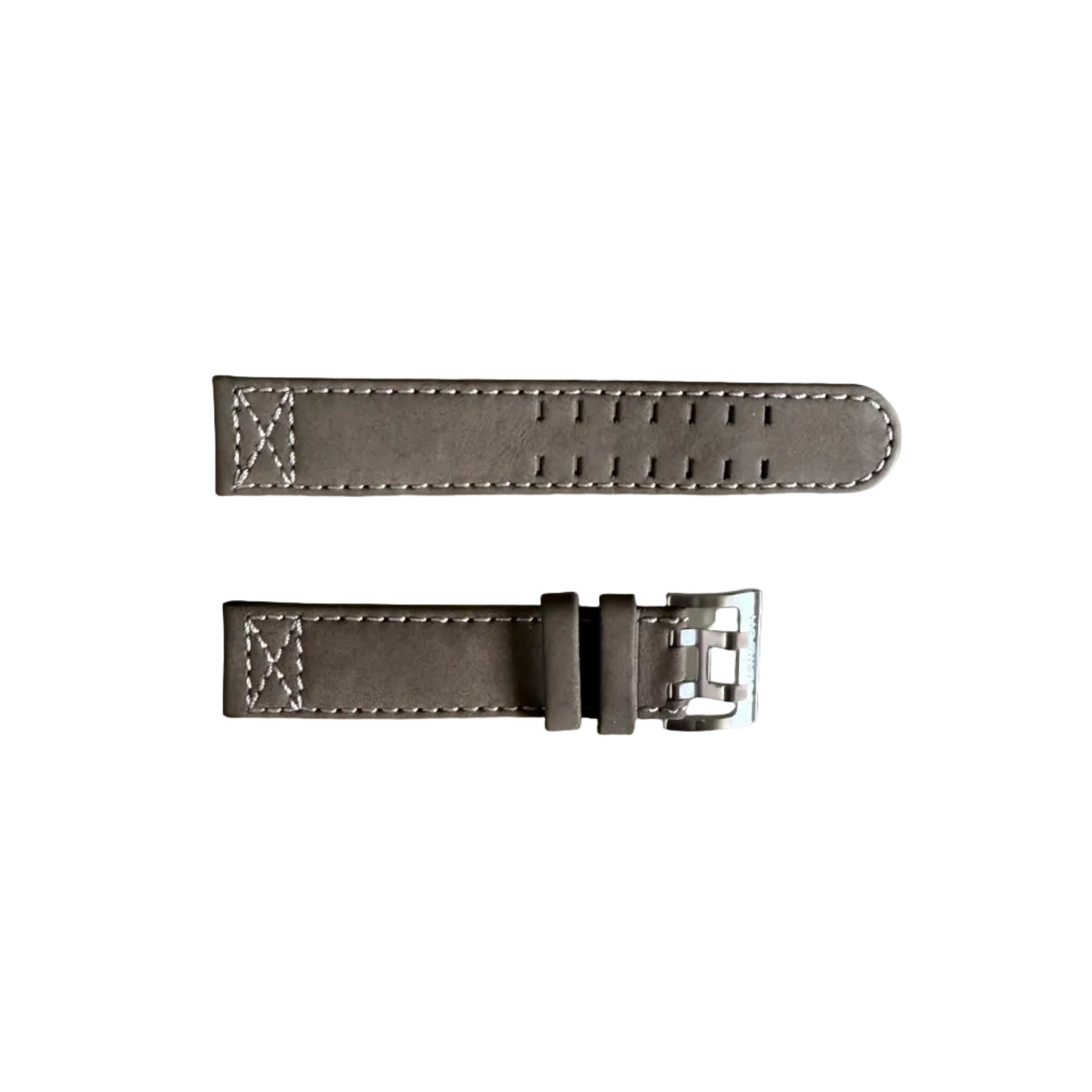 Authentic Hamilton Beige Leather Watch Strap Band 20mm w Buckle H600.766.104
