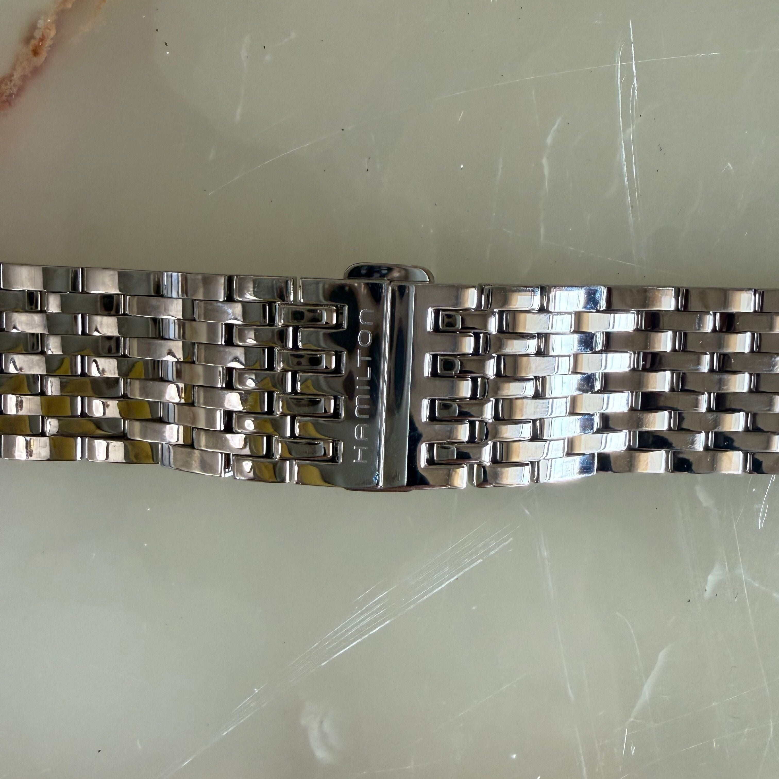 Authentic Hamilton Stainless Steel 22mm Watch Bracelet H605387102
