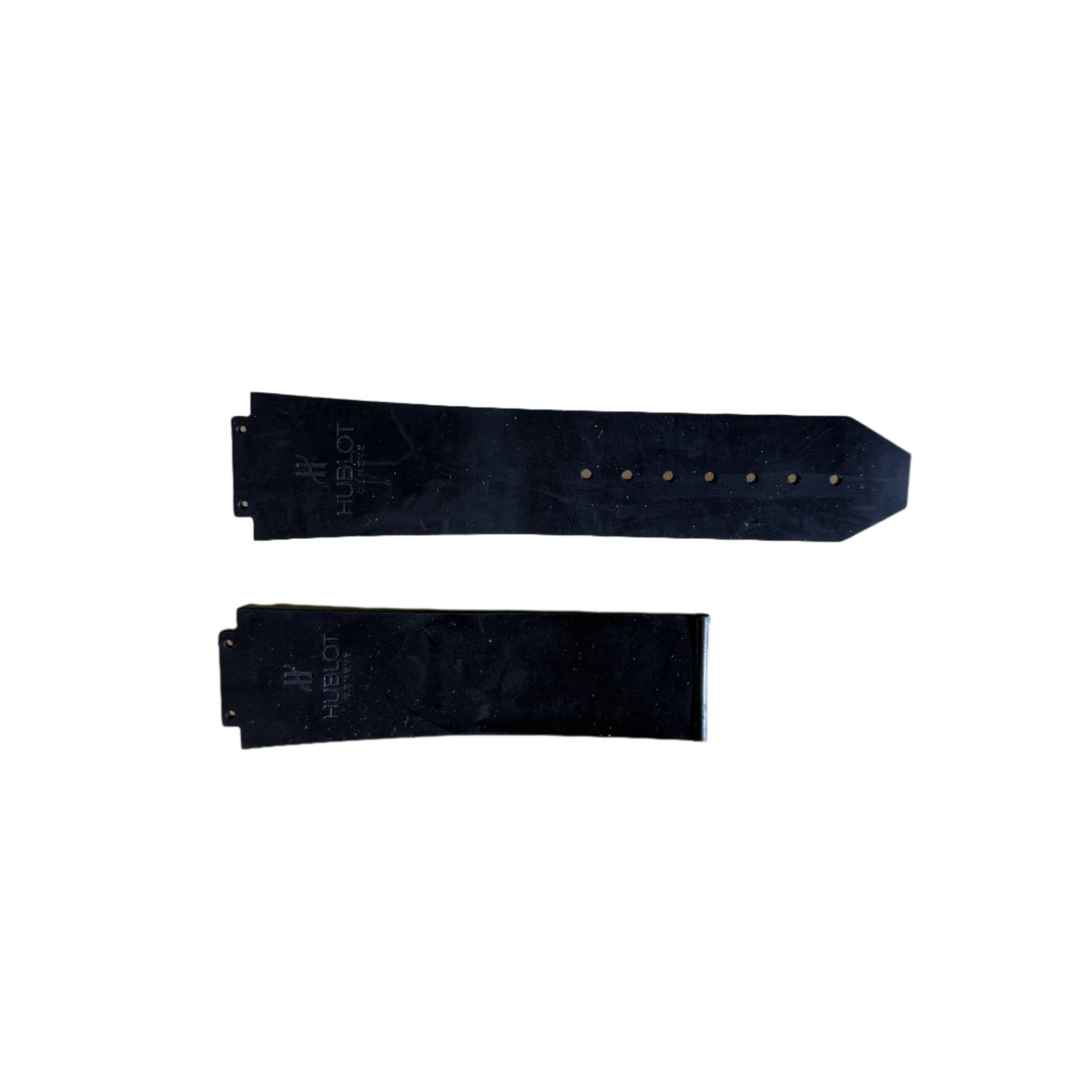 Authentic Hublot Black Rubber Watch Strap Band 25mm 12-25-80 & 6-25-110