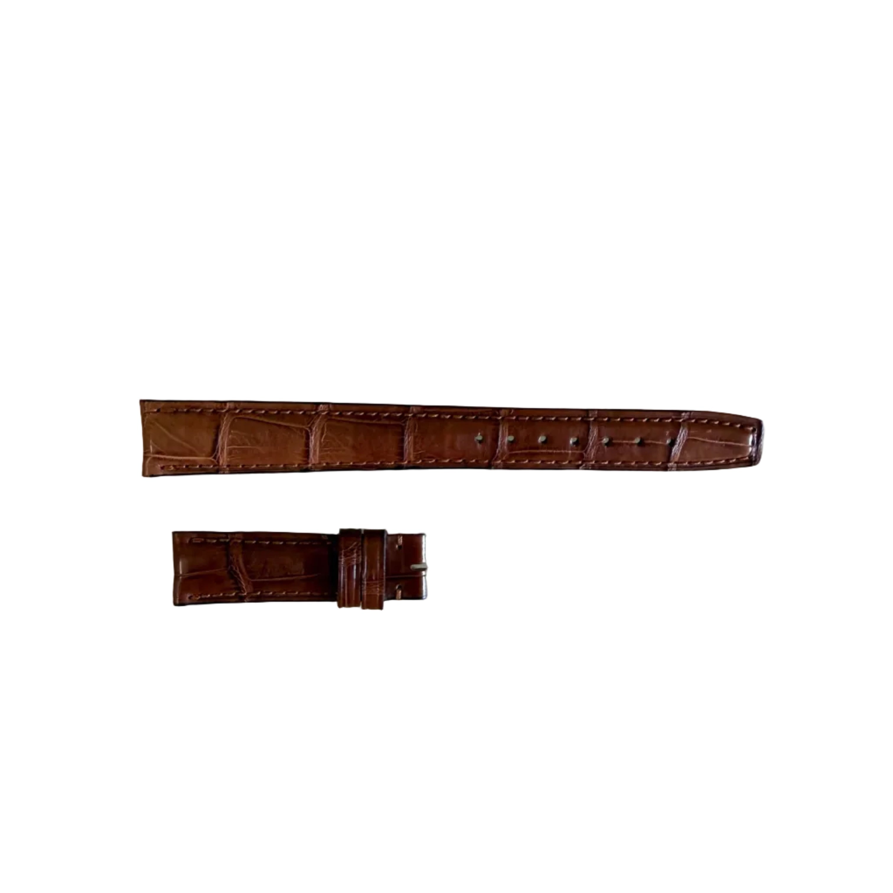 Authentic IWC Brown Alligator Watch Band Strap 16mm