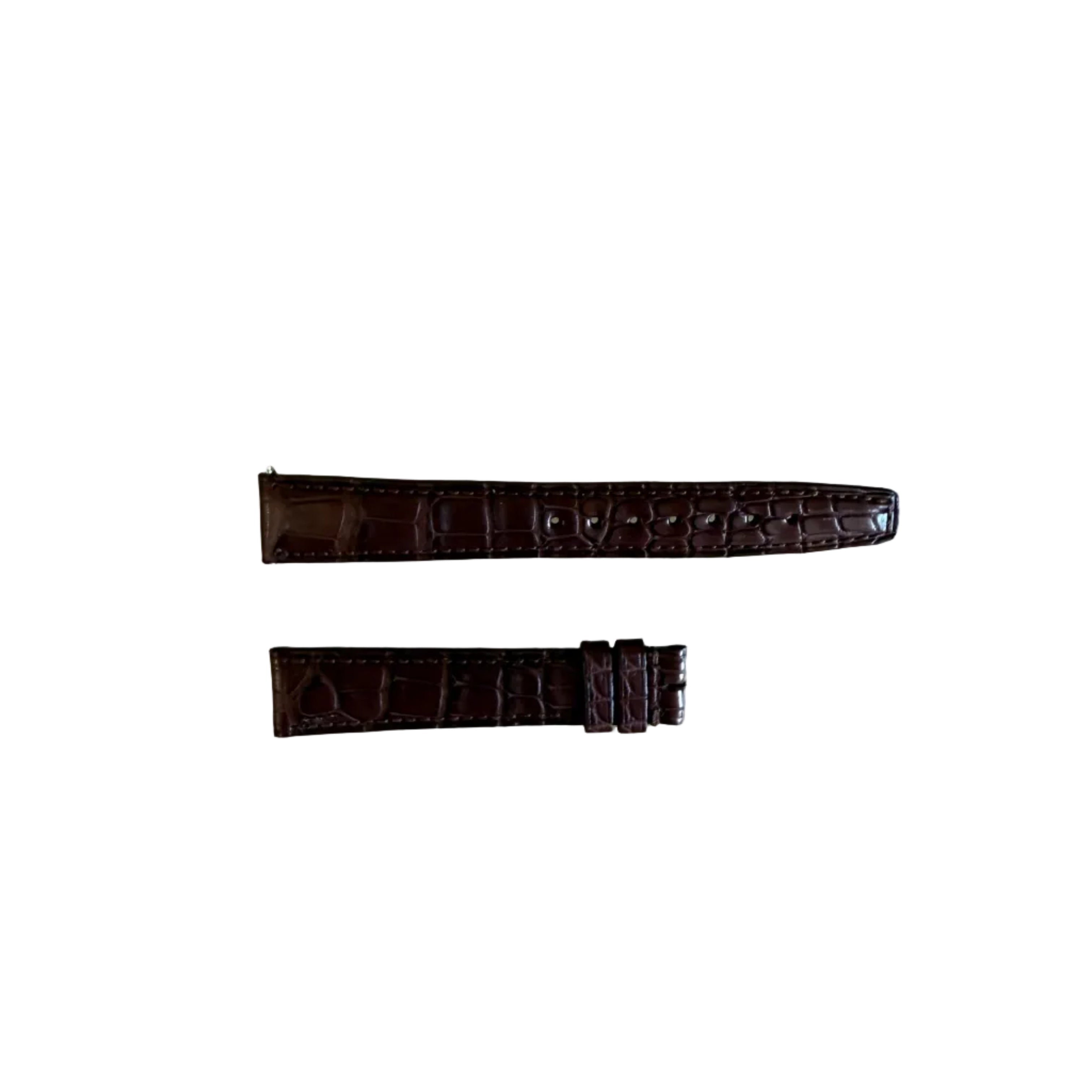 Authentic IWC Brown Crocodile Watch Band Strap 16mm