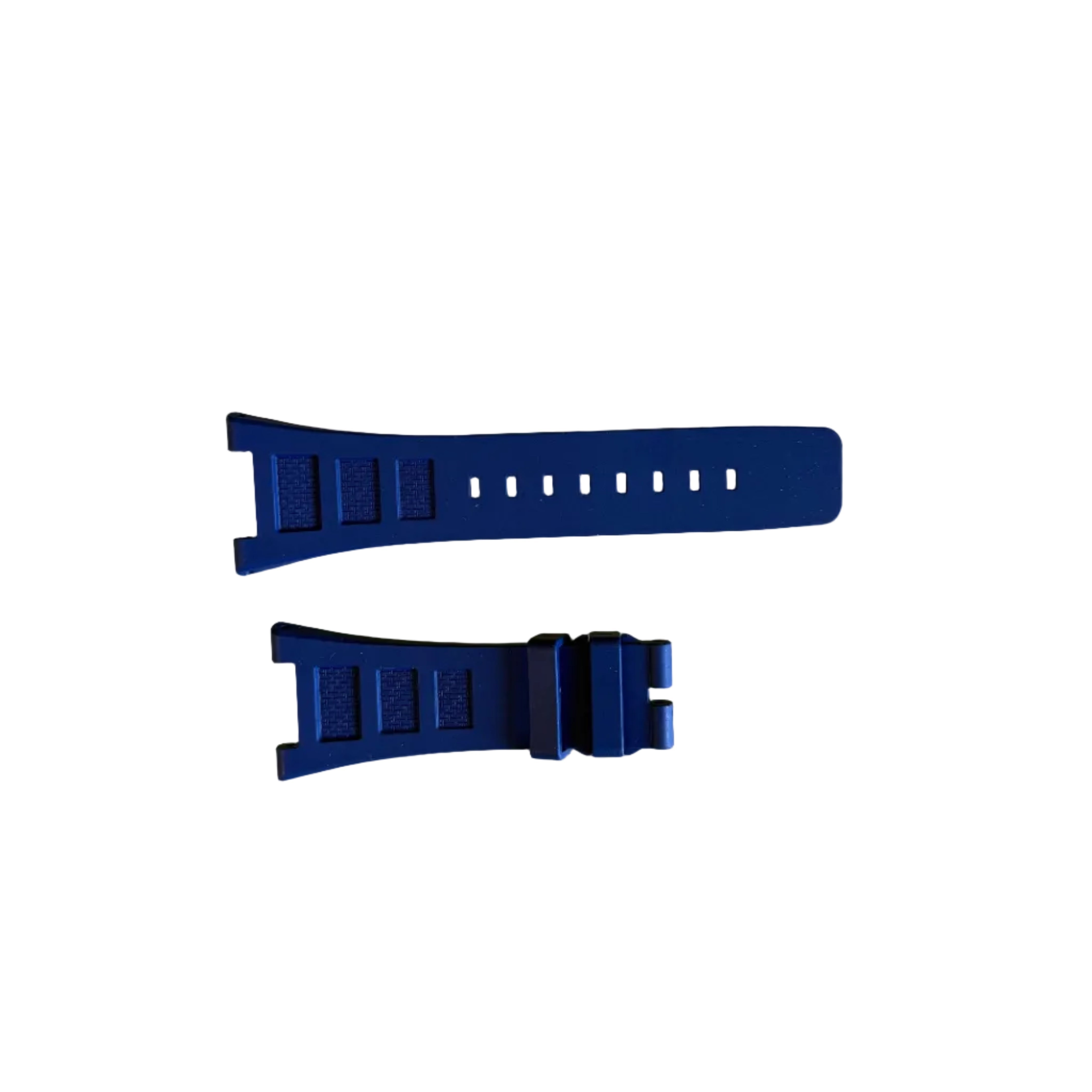 Authentic IWC Ingenieur Blue Rubber Watch Band Strap 30mm